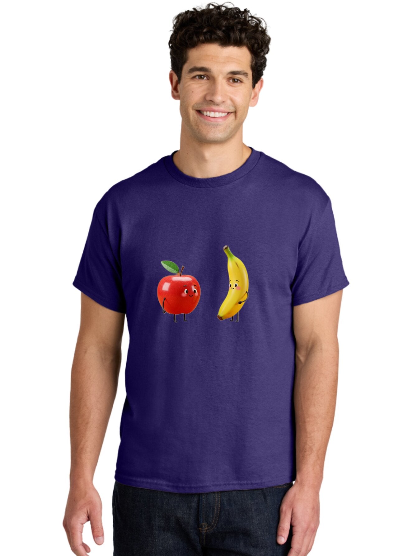 Apple-And-Banana-5 Men'S Graphic Tee, 100% Cotton, Comfortable Casual Summer Wear, Machine Washable, Vintage Camera, Old Camera, Antique Camera, Black Camera, Classic Photography, Photography Equipment, Nostalgic Device, Film Camera, Baq283 30