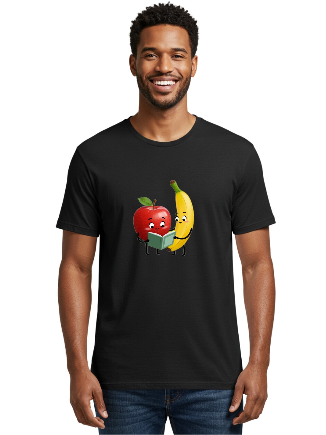 Apple-And-Banana-6 Men'S Graphic Tee, 100% Cotton, Comfortable Casual Summer Wear, Machine Washable, Vintage Camera, Old Camera, Antique Camera, Black Camera, Classic Photography, Photography Equipment, Nostalgic Device, Film Camera, Baq284 28