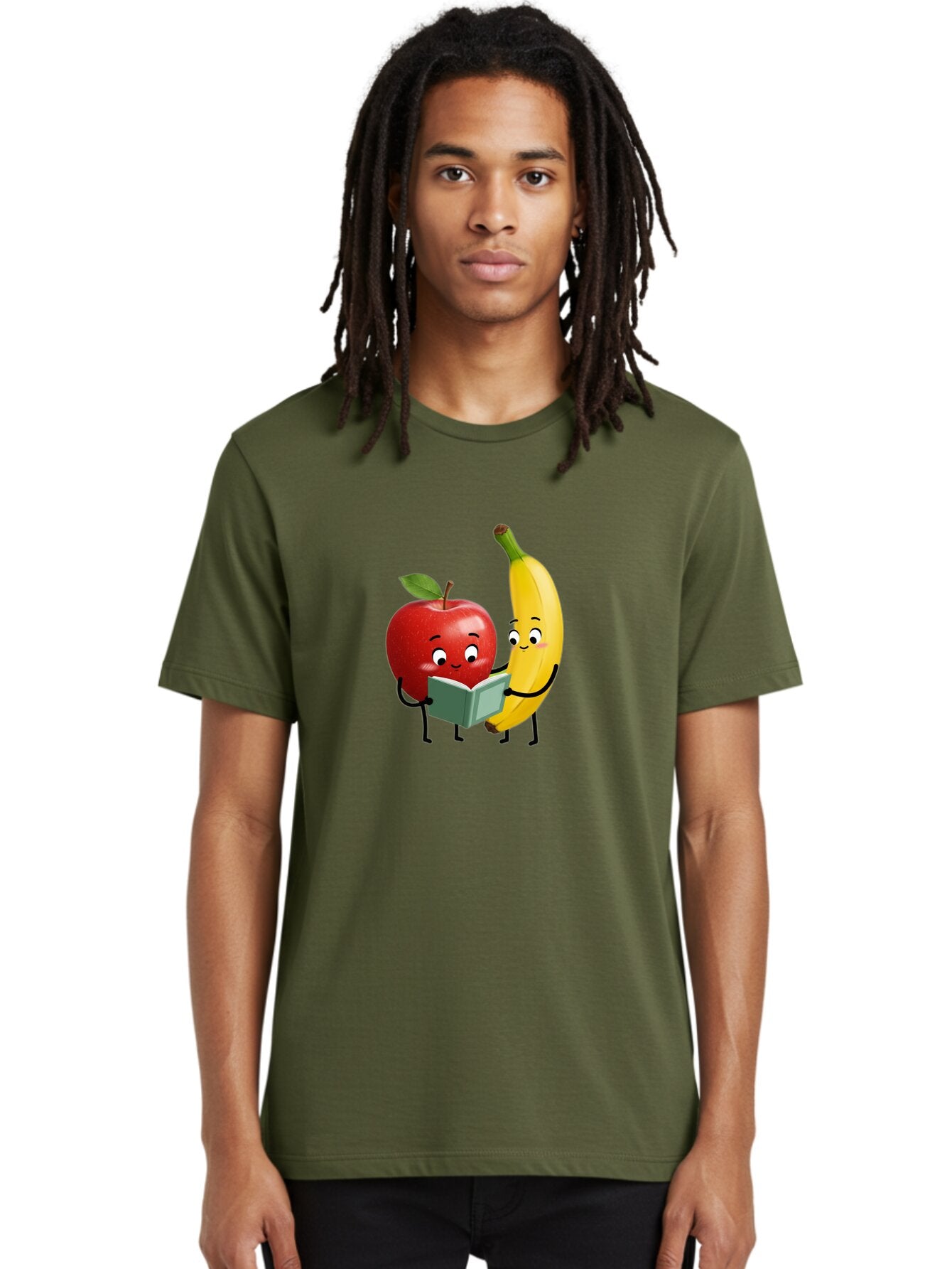 Apple-And-Banana-6 Men'S Graphic Tee, 100% Cotton, Comfortable Casual Summer Wear, Machine Washable, Vintage Camera, Old Camera, Antique Camera, Black Camera, Classic Photography, Photography Equipment, Nostalgic Device, Film Camera, Baq284 24