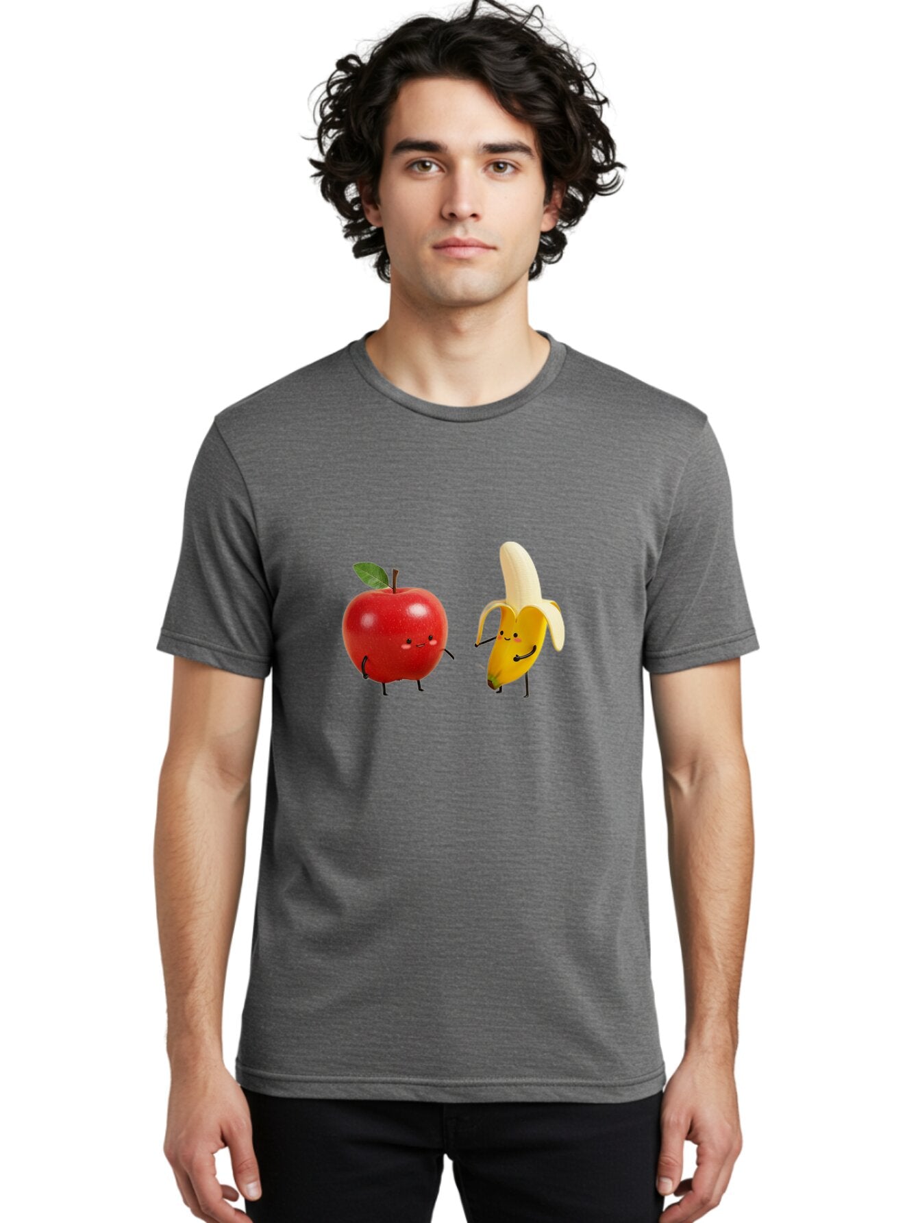 Apple-And-Banana-7 Men'S Graphic Tee, 100% Cotton, Comfortable Casual Summer Wear, Machine Washable, Vintage Camera, Old Camera, Antique Camera, Black Camera, Classic Photography, Photography Equipment, Nostalgic Device, Film Camera, Baq285 17