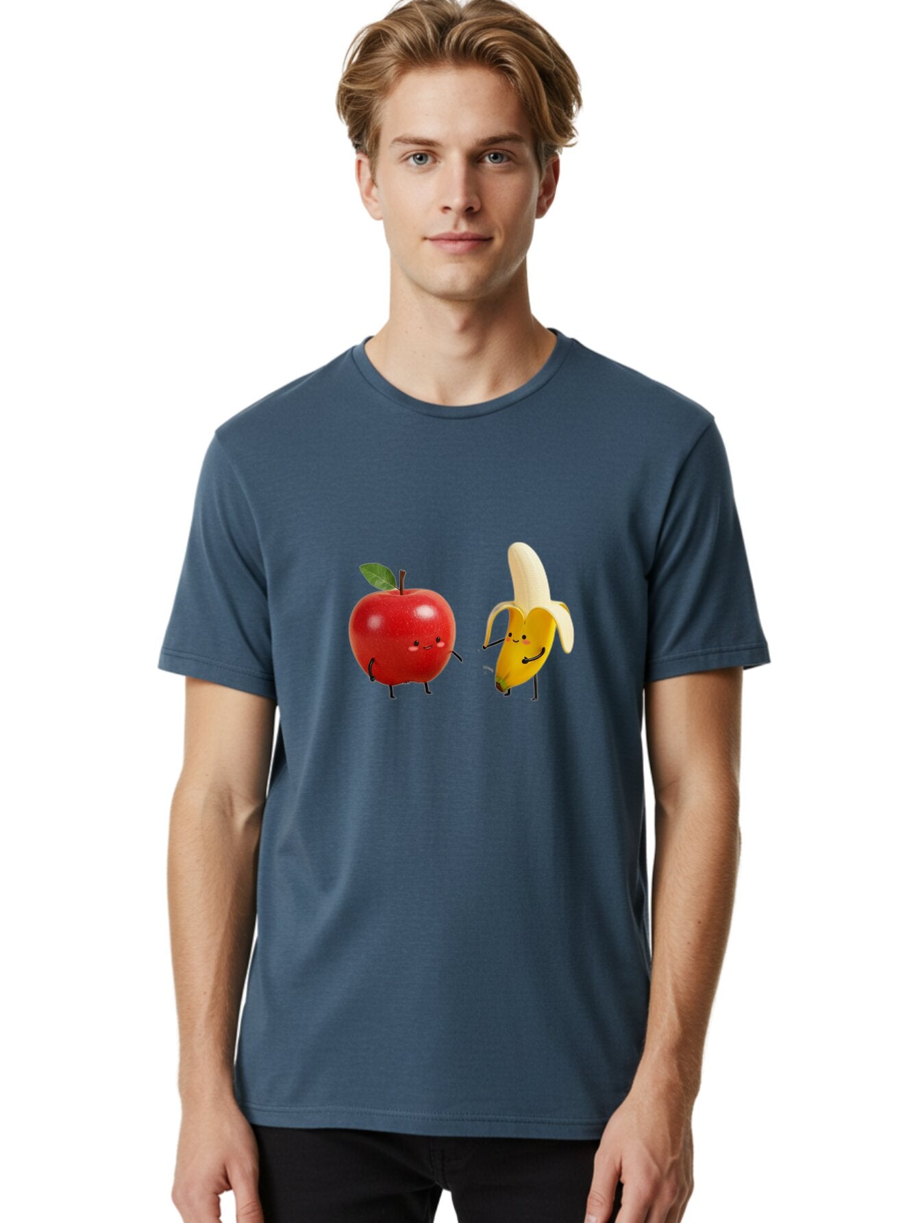 Apple-And-Banana-7 Men'S Graphic Tee, 100% Cotton, Comfortable Casual Summer Wear, Machine Washable, Vintage Camera, Old Camera, Antique Camera, Black Camera, Classic Photography, Photography Equipment, Nostalgic Device, Film Camera, Baq285 30