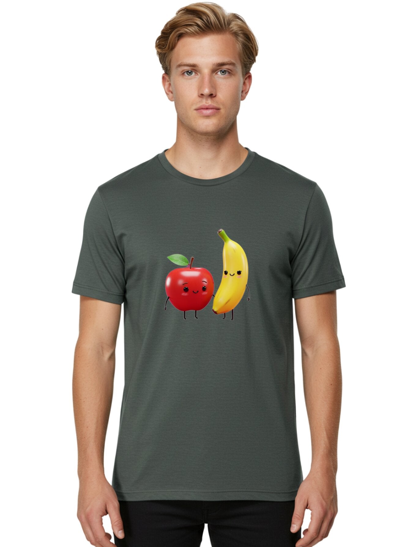 Apple-And-Banana-Friends Men'S Graphic Tee, 100% Cotton, Comfortable Casual Summer Wear, Machine Washable, Vintage Camera, Old Camera, Antique Camera, Black Camera, Classic Photography, Photography Equipment, Nostalgic Device, Film Camera, Baq286 30
