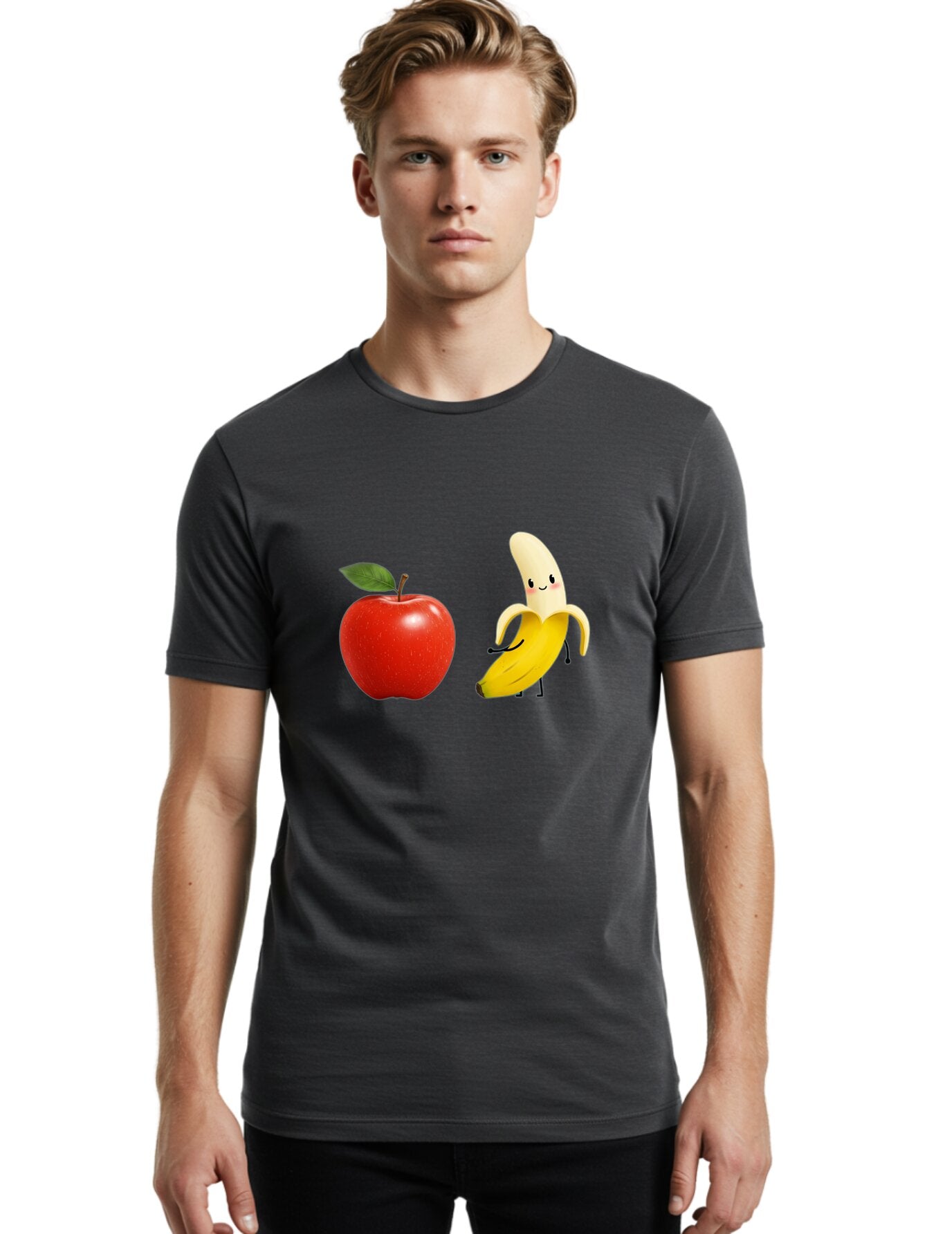 Apple-And-Banana Men'S Graphic Tee, 100% Cotton, Comfortable Casual Summer Wear, Machine Washable, Vintage Camera, Old Camera, Antique Camera, Black Camera, Classic Photography, Photography Equipment, Nostalgic Device, Film Camera, Camera Art Baq287 24