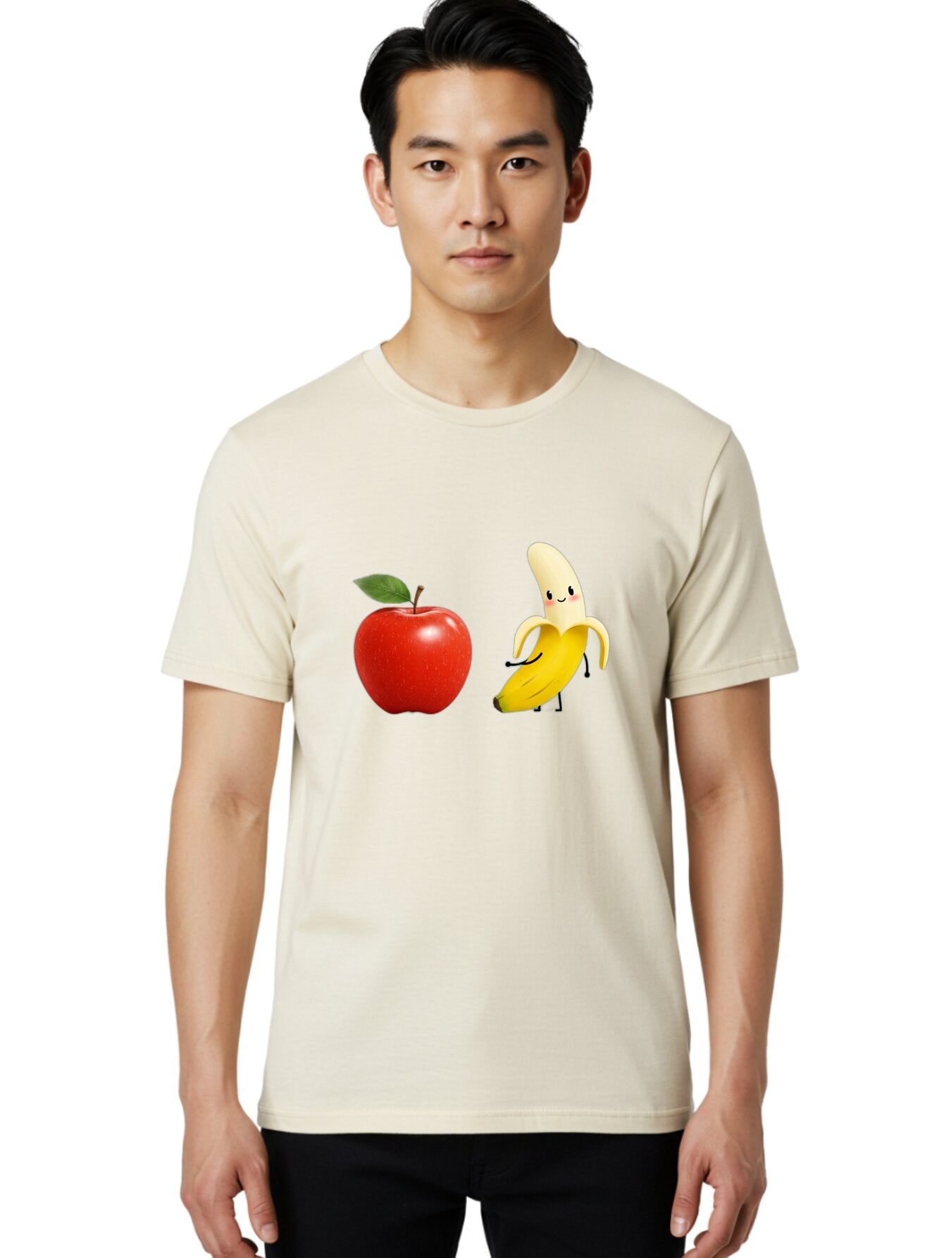 Apple-And-Banana Men'S Graphic Tee, 100% Cotton, Comfortable Casual Summer Wear, Machine Washable, Vintage Camera, Old Camera, Antique Camera, Black Camera, Classic Photography, Photography Equipment, Nostalgic Device, Film Camera, Camera Art Baq287 23