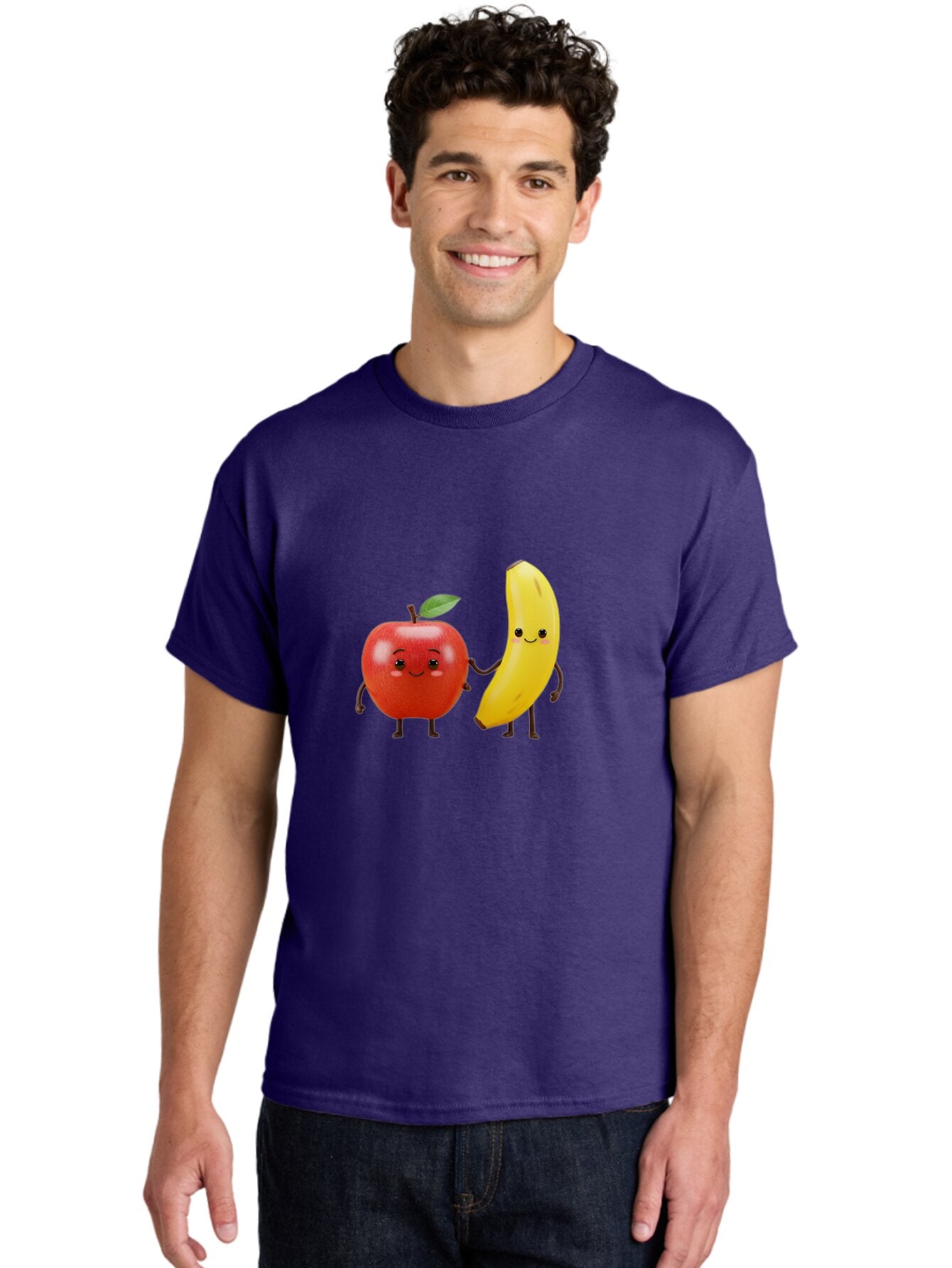 Apple-Banana-Friends Men'S Graphic Tee, 100% Cotton, Comfortable Casual Summer Wear, Machine Washable, Vintage Camera, Old Camera, Antique Camera, Black Camera, Classic Photography, Photography Equipment, Nostalgic Device, Film Camera, Baq288 30