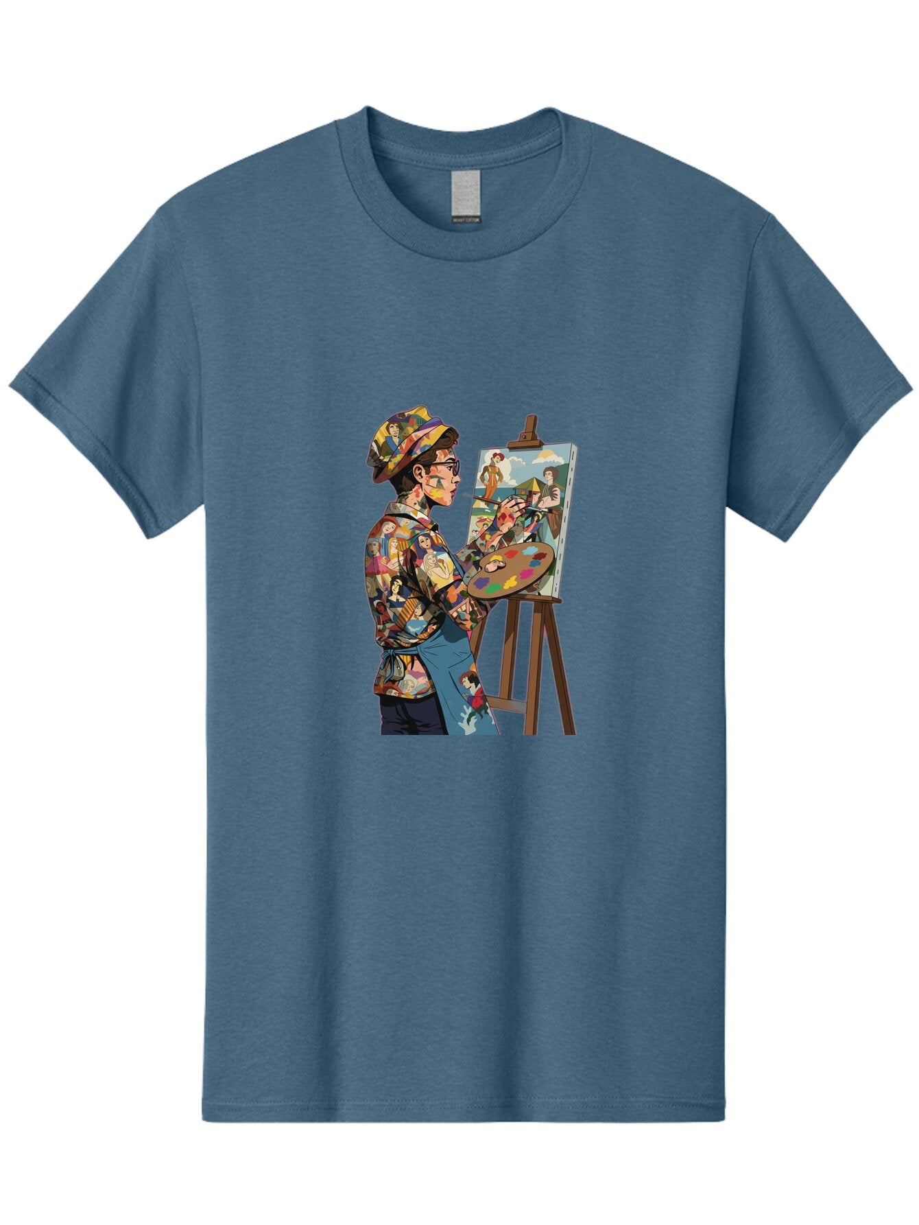 Artist-Painting Men'S Graphic Tee, 100% Cotton, Comfortable Casual Summer Wear, Machine Washable, Vintage Camera, Old Camera, Antique Camera, Black Camera, Classic Photography, Photography Equipment, Nostalgic Device, Film Camera, Camera Art Baq291 12
