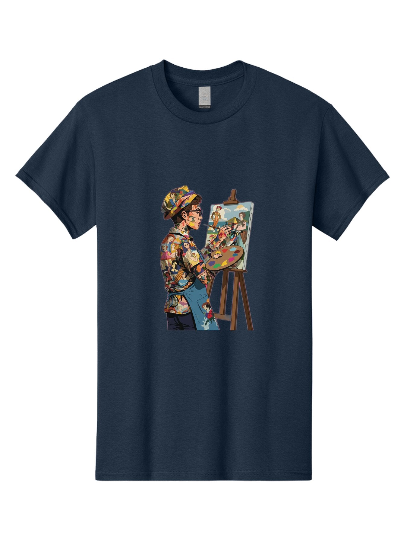 Artist-Painting Men'S Graphic Tee, 100% Cotton, Comfortable Casual Summer Wear, Machine Washable, Vintage Camera, Old Camera, Antique Camera, Black Camera, Classic Photography, Photography Equipment, Nostalgic Device, Film Camera, Camera Art Baq291 14