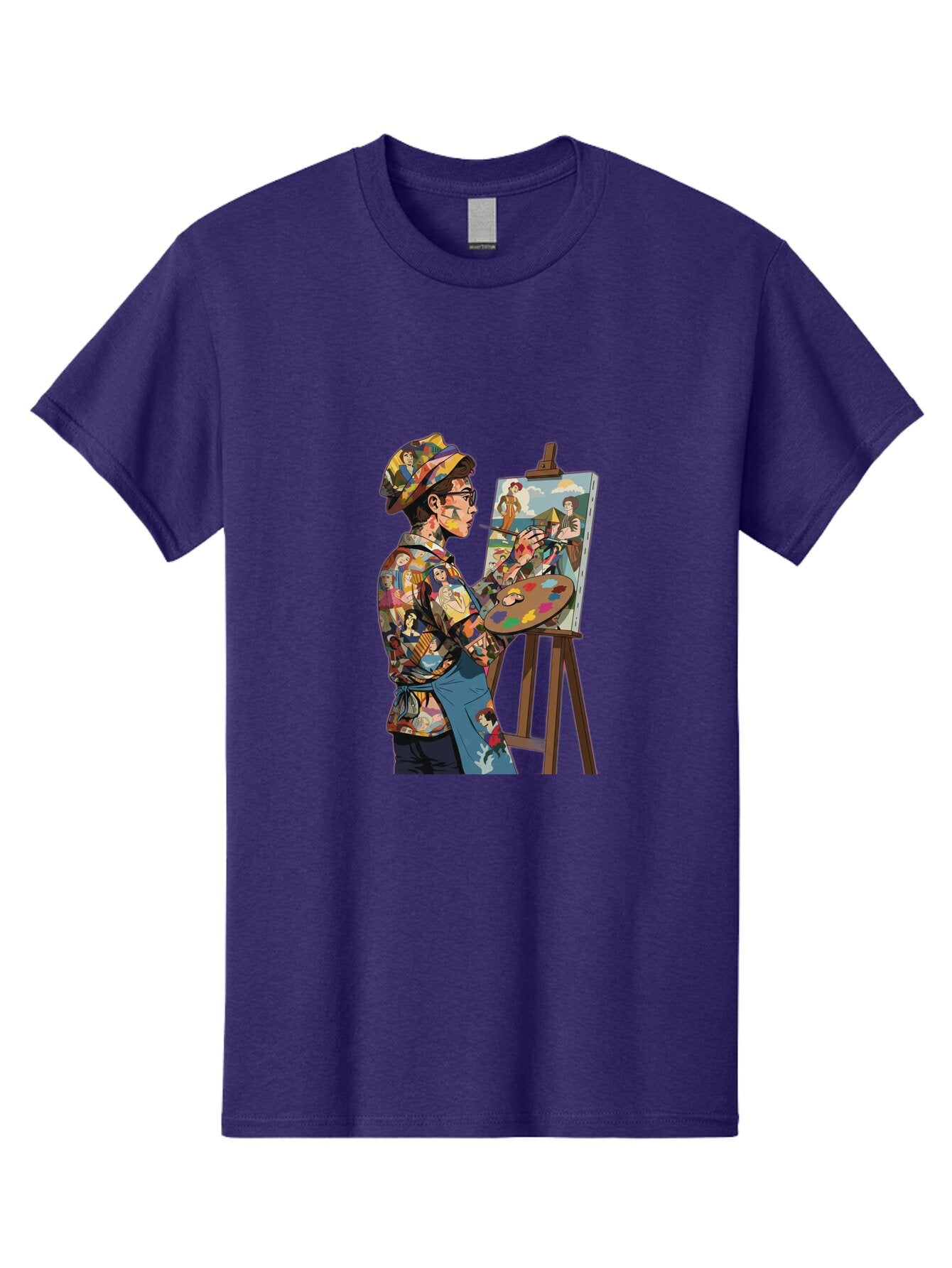 Artist-Painting Men'S Graphic Tee, 100% Cotton, Comfortable Casual Summer Wear, Machine Washable, Vintage Camera, Old Camera, Antique Camera, Black Camera, Classic Photography, Photography Equipment, Nostalgic Device, Film Camera, Camera Art Baq291 11