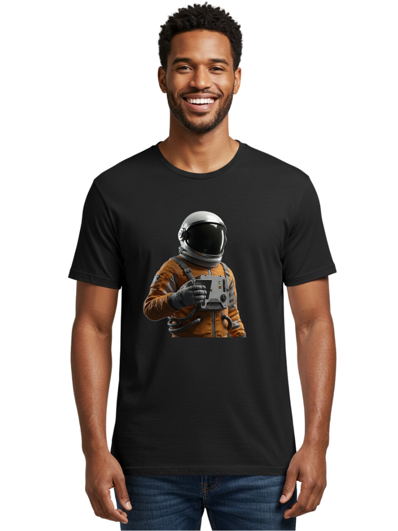 Astronaut-2 Men'S Graphic Tee, 100% Cotton, Comfortable Casual Summer Wear, Machine Washable, Vintage Camera, Old Camera, Antique Camera, Black Camera, Classic Photography, Photography Equipment, Nostalgic Device, Film Camera, Camera Art Baq293 16