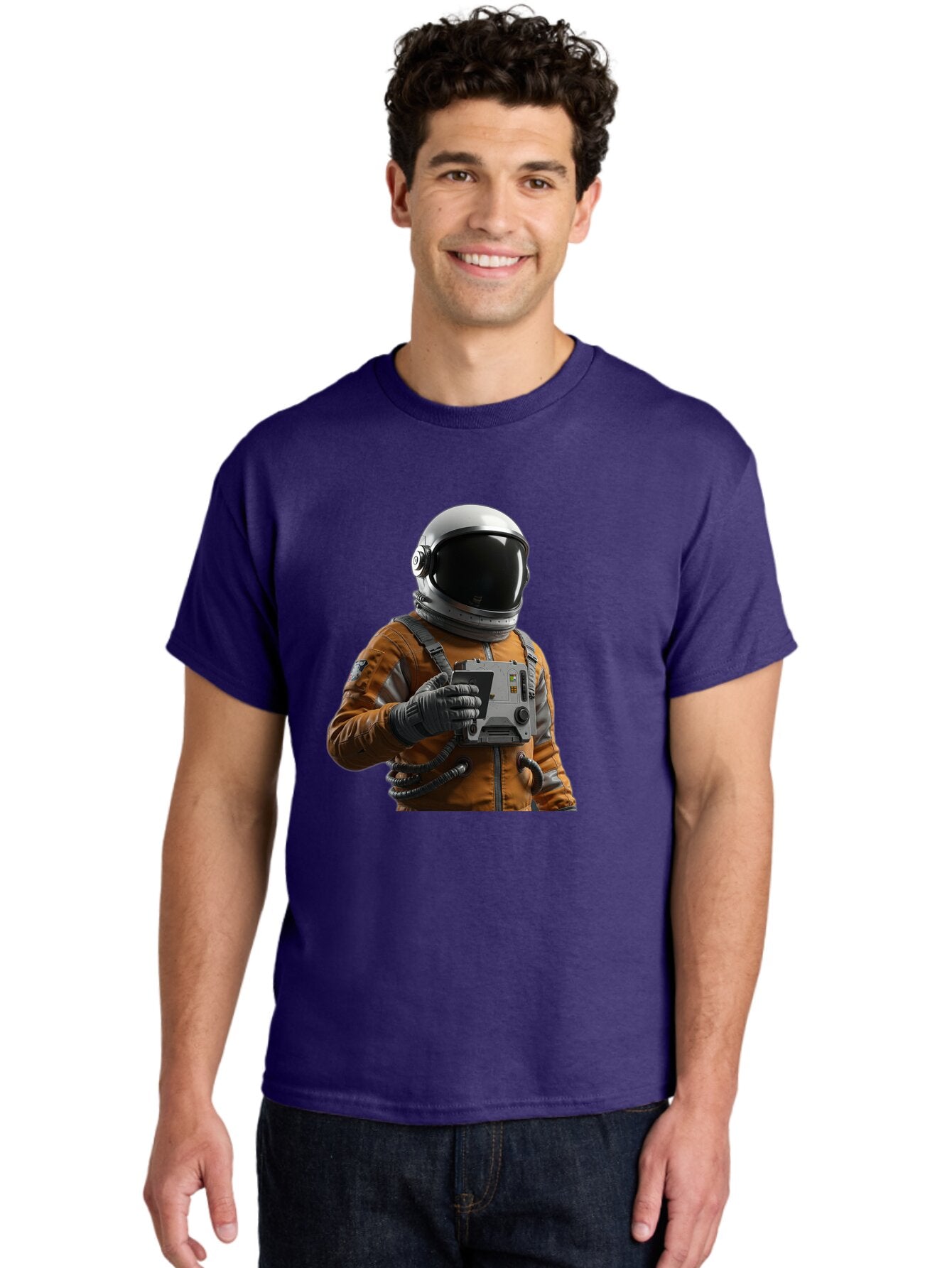 Astronaut-2 Men'S Graphic Tee, 100% Cotton, Comfortable Casual Summer Wear, Machine Washable, Vintage Camera, Old Camera, Antique Camera, Black Camera, Classic Photography, Photography Equipment, Nostalgic Device, Film Camera, Camera Art Baq293 25