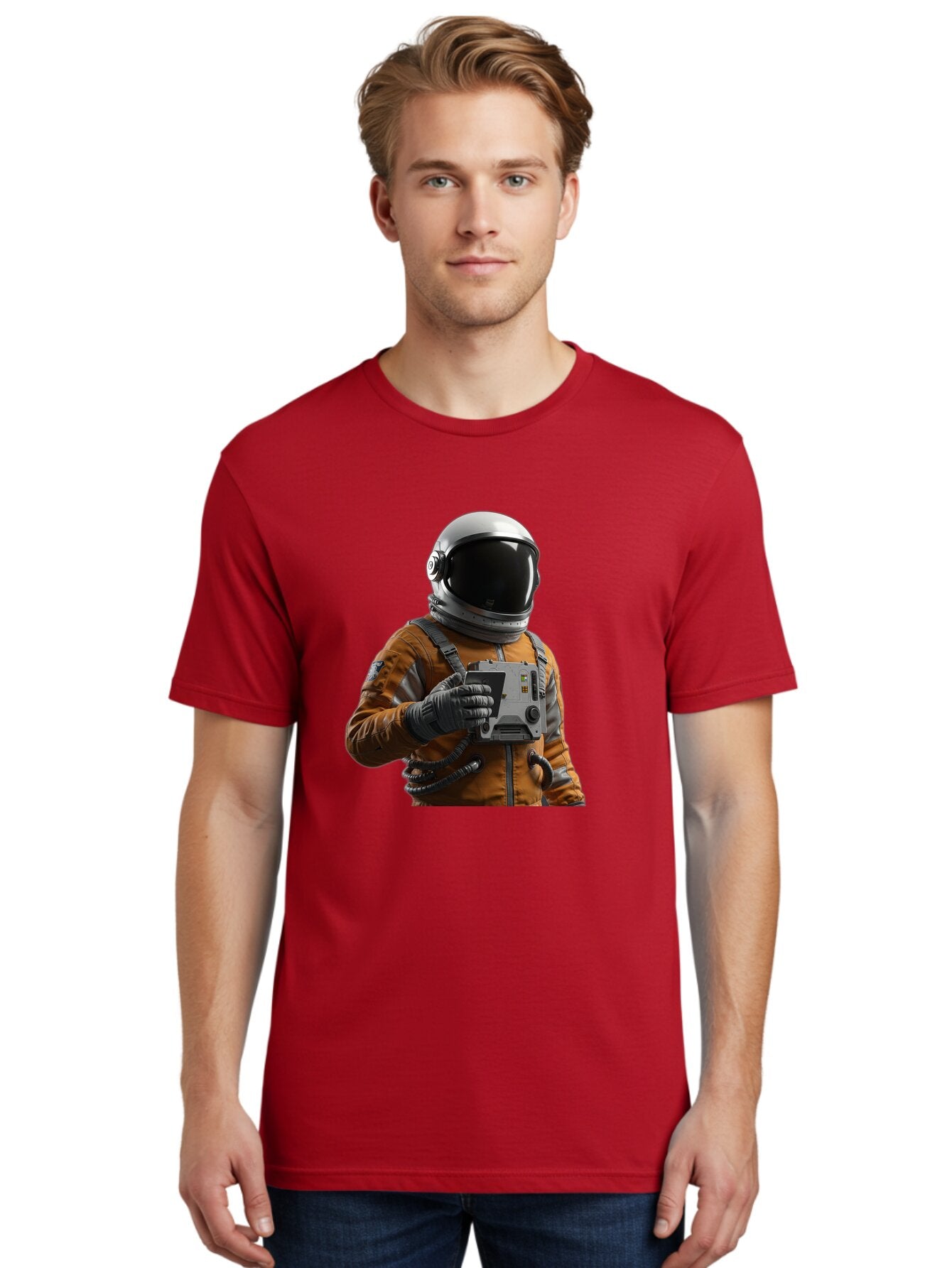 Astronaut-2 Men'S Graphic Tee, 100% Cotton, Comfortable Casual Summer Wear, Machine Washable, Vintage Camera, Old Camera, Antique Camera, Black Camera, Classic Photography, Photography Equipment, Nostalgic Device, Film Camera, Camera Art Baq293 24