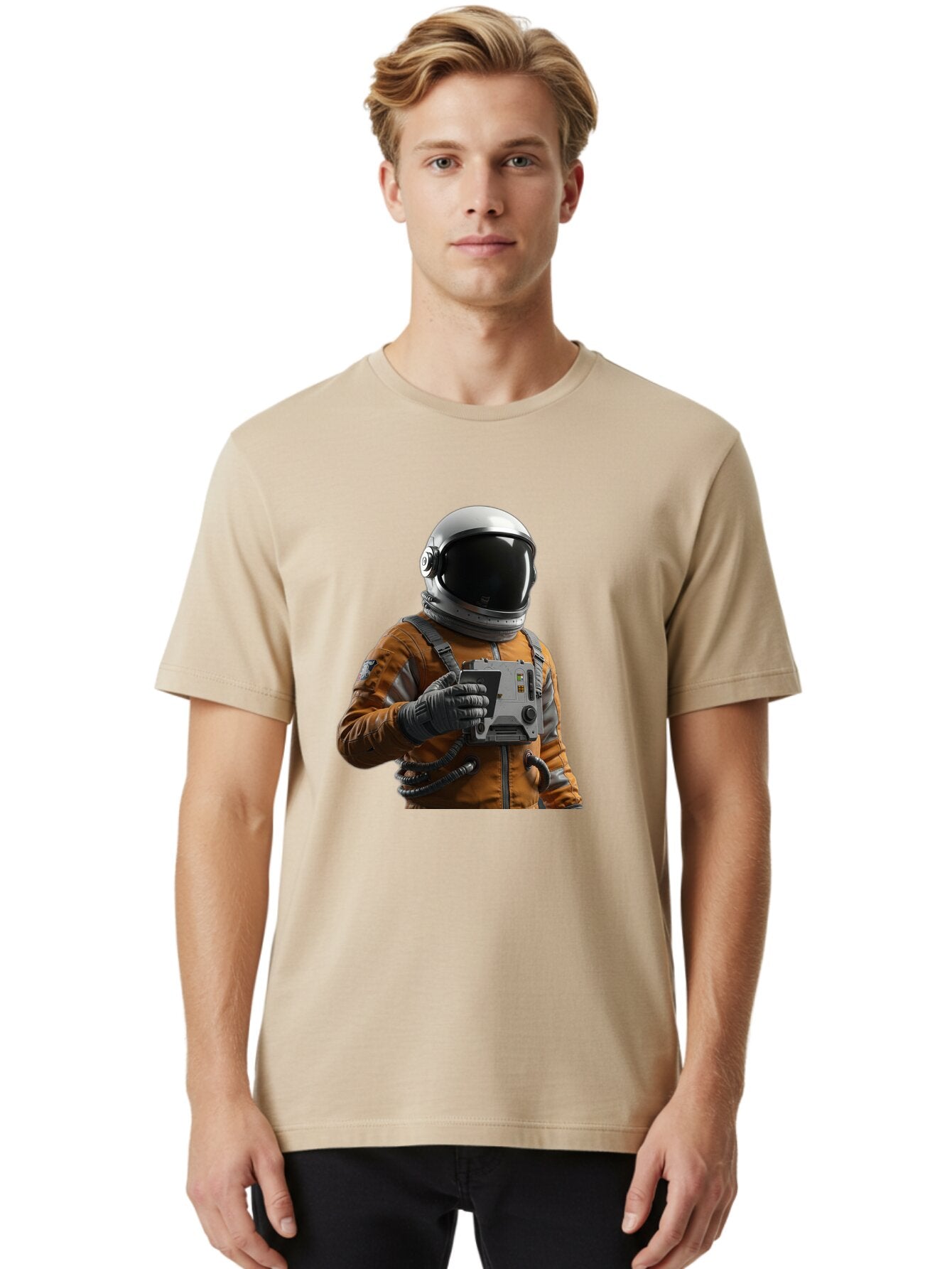 Astronaut-2 Men'S Graphic Tee, 100% Cotton, Comfortable Casual Summer Wear, Machine Washable, Vintage Camera, Old Camera, Antique Camera, Black Camera, Classic Photography, Photography Equipment, Nostalgic Device, Film Camera, Camera Art Baq293 20