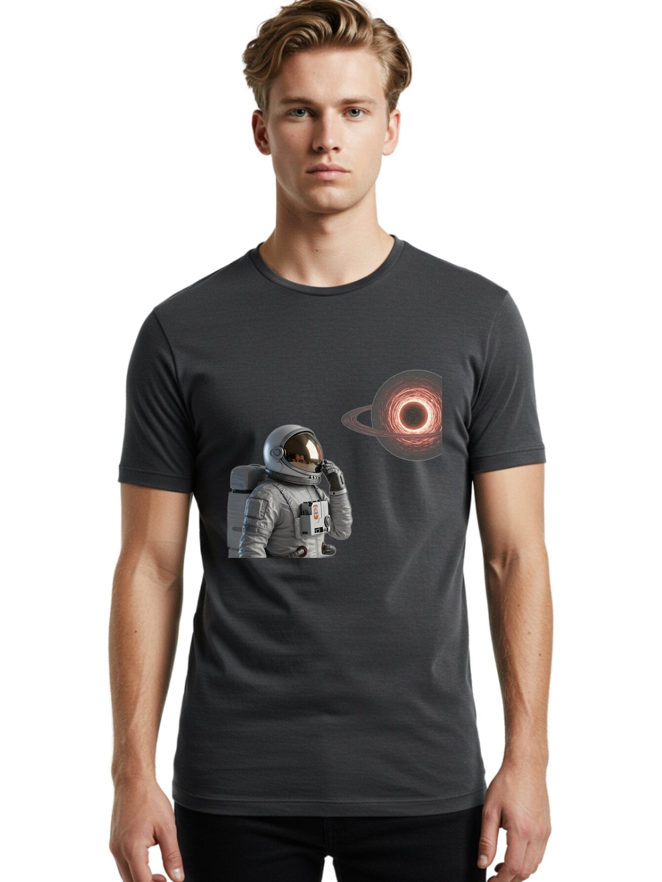 Astronaut-And-Black-Hole Men'S Graphic Tee, 100% Cotton, Comfortable Casual Summer Wear, Machine Washable, Vintage Camera, Old Camera, Antique Camera, Black Camera, Classic Photography, Photography Equipment, Nostalgic Device, Film Camera, Baq295 26