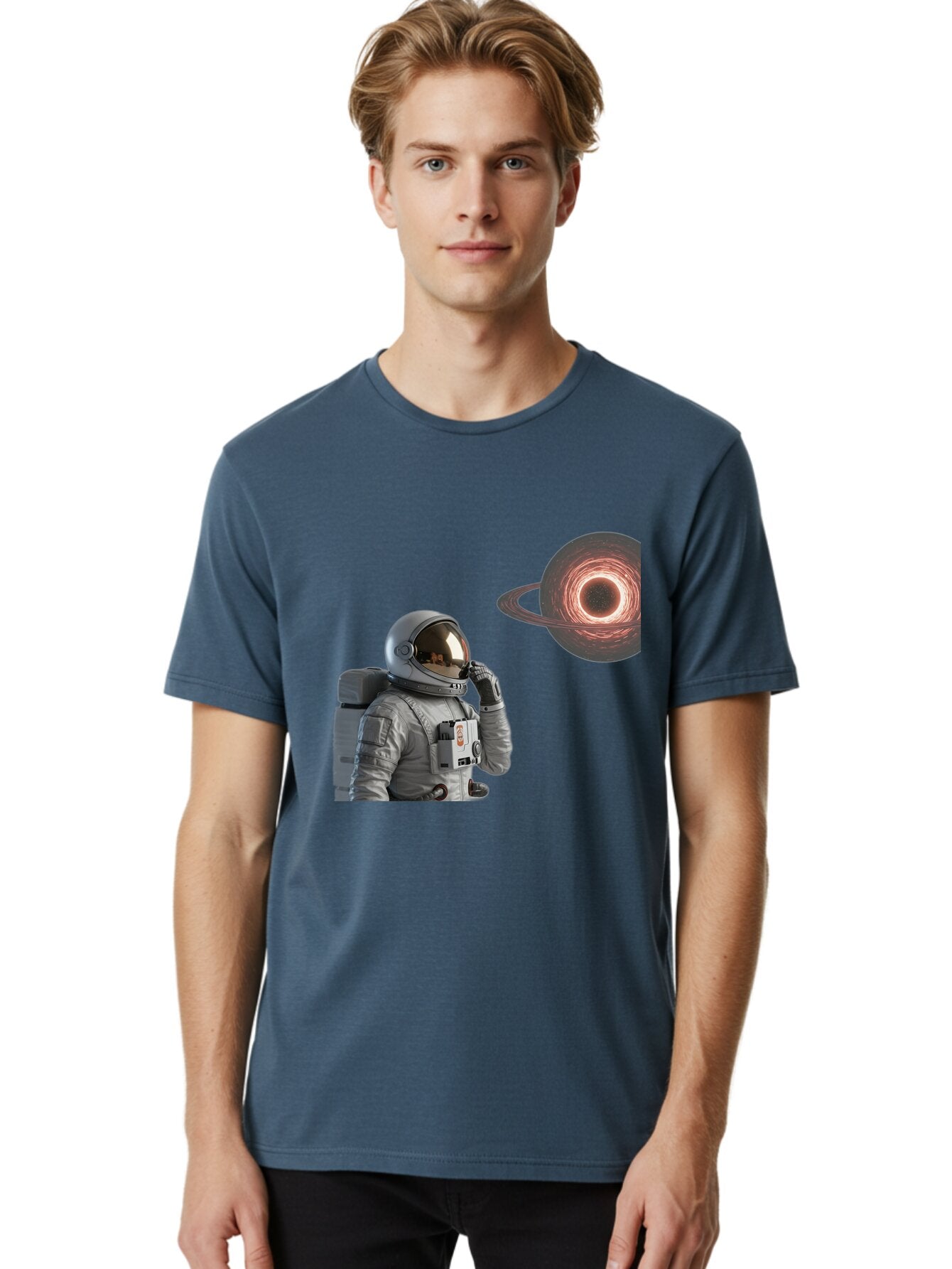 Astronaut-And-Black-Hole Men'S Graphic Tee, 100% Cotton, Comfortable Casual Summer Wear, Machine Washable, Vintage Camera, Old Camera, Antique Camera, Black Camera, Classic Photography, Photography Equipment, Nostalgic Device, Film Camera, Baq295 16