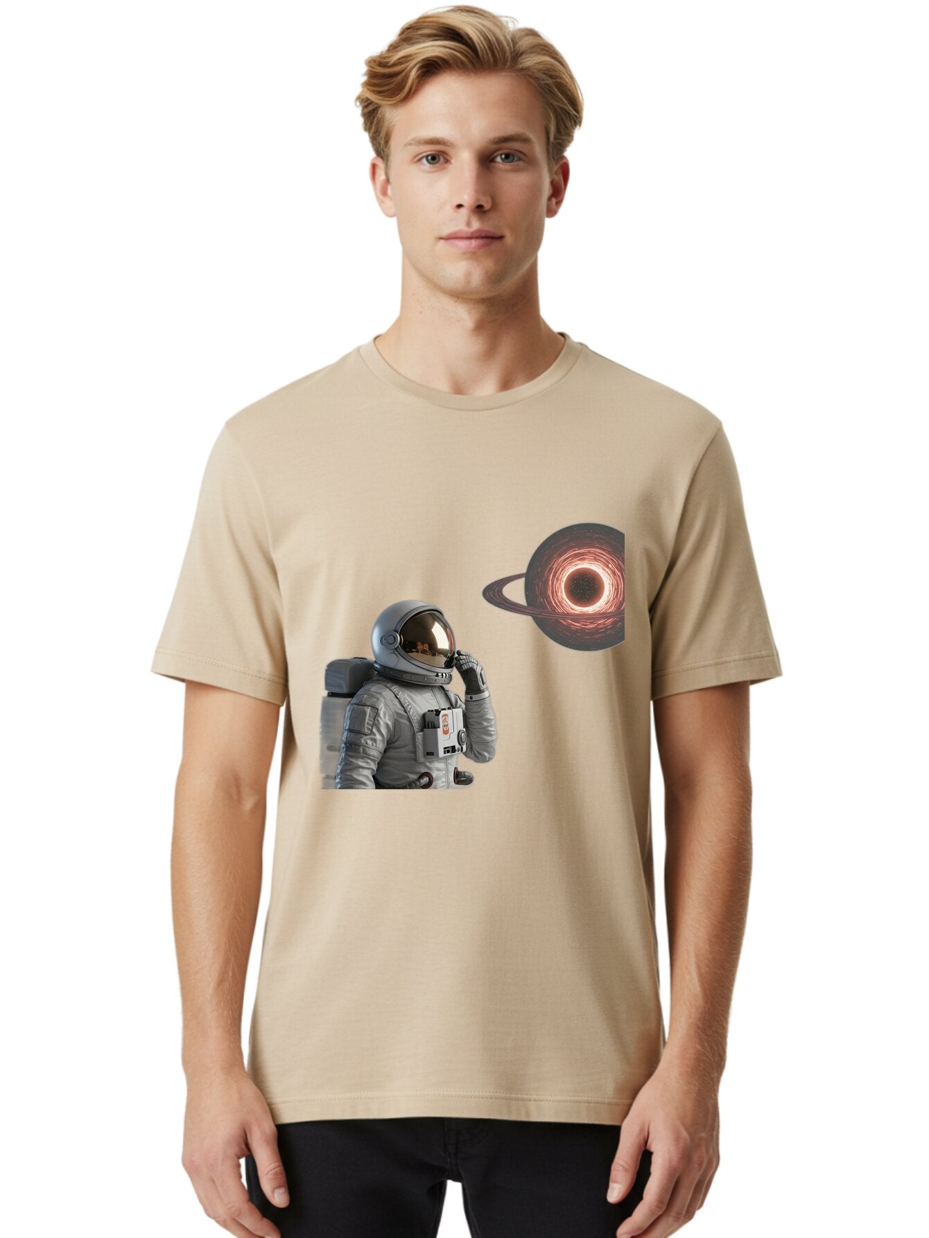 Astronaut-And-Black-Hole Men'S Graphic Tee, 100% Cotton, Comfortable Casual Summer Wear, Machine Washable, Vintage Camera, Old Camera, Antique Camera, Black Camera, Classic Photography, Photography Equipment, Nostalgic Device, Film Camera, Baq295 29
