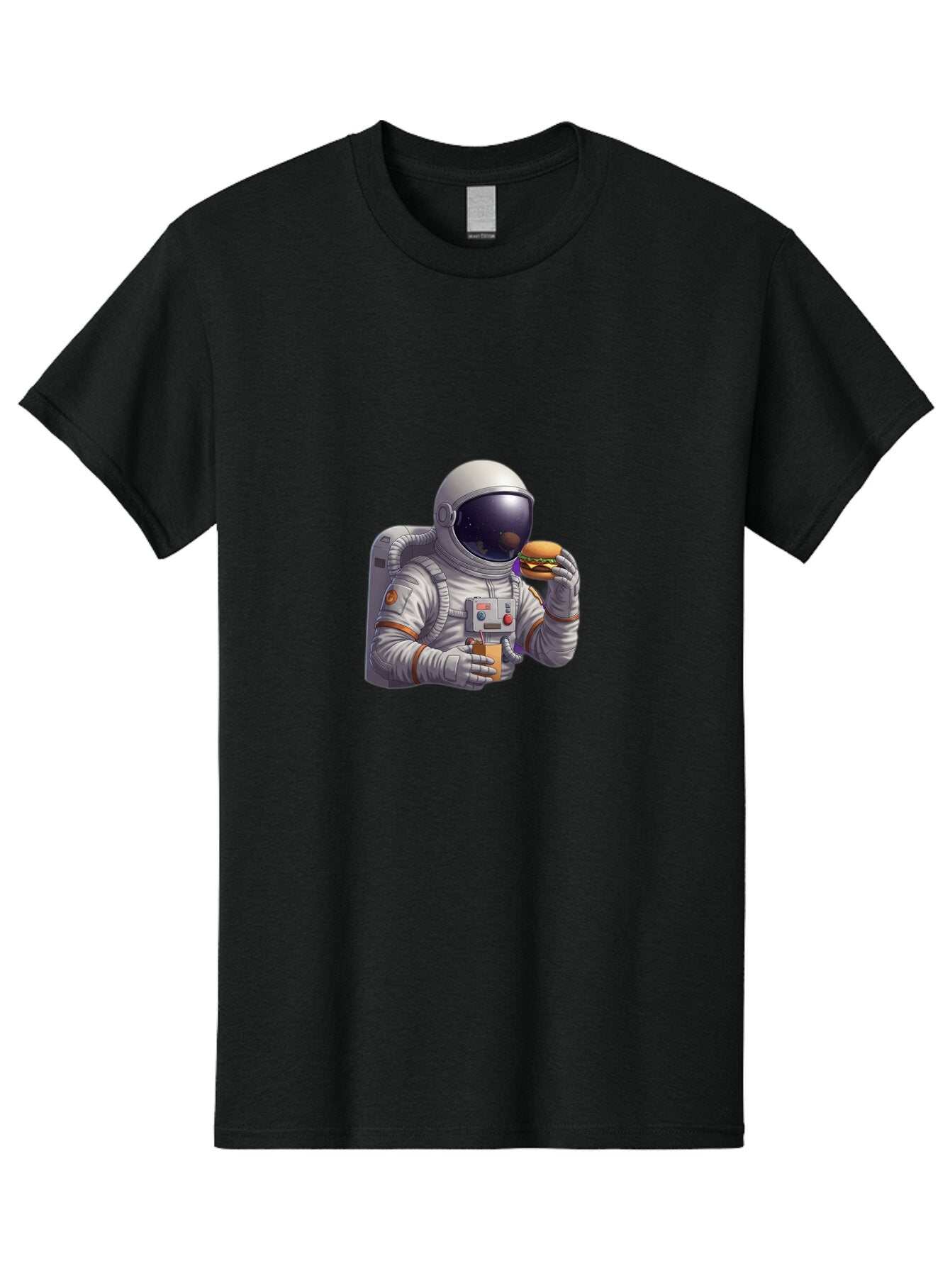 Astronaut-Eating-Burger Men'S Graphic Tee, 100% Cotton, Comfortable Casual Summer Wear, Machine Washable, Vintage Camera, Old Camera, Antique Camera, Black Camera, Classic Photography, Photography Equipment, Nostalgic Device, Film Camera, Baq296 4