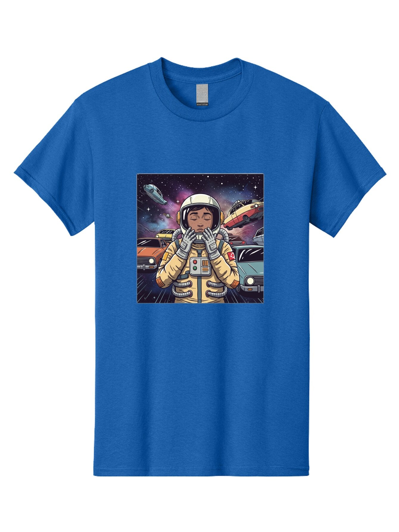 Astronaut-With-Cars-In-Space Men'S Graphic Tee, 100% Cotton, Comfortable Casual Summer Wear, Machine Washable, Vintage Camera, Old Camera, Antique Camera, Black Camera, Classic Photography, Photography Equipment, Nostalgic Device, Film Camera, Baq298 13