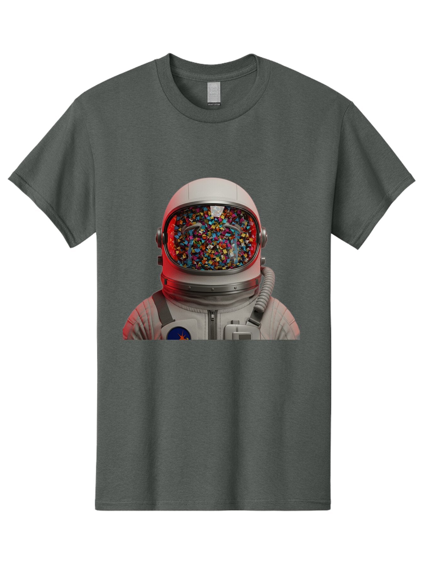 Astronaut-With-Confetti-Helmet Men'S Graphic Tee, 100% Cotton, Comfortable Casual Summer Wear, Machine Washable, Vintage Camera, Old Camera, Antique Camera, Black Camera, Classic Photography, Photography Equipment, Nostalgic Device, Baq299 11