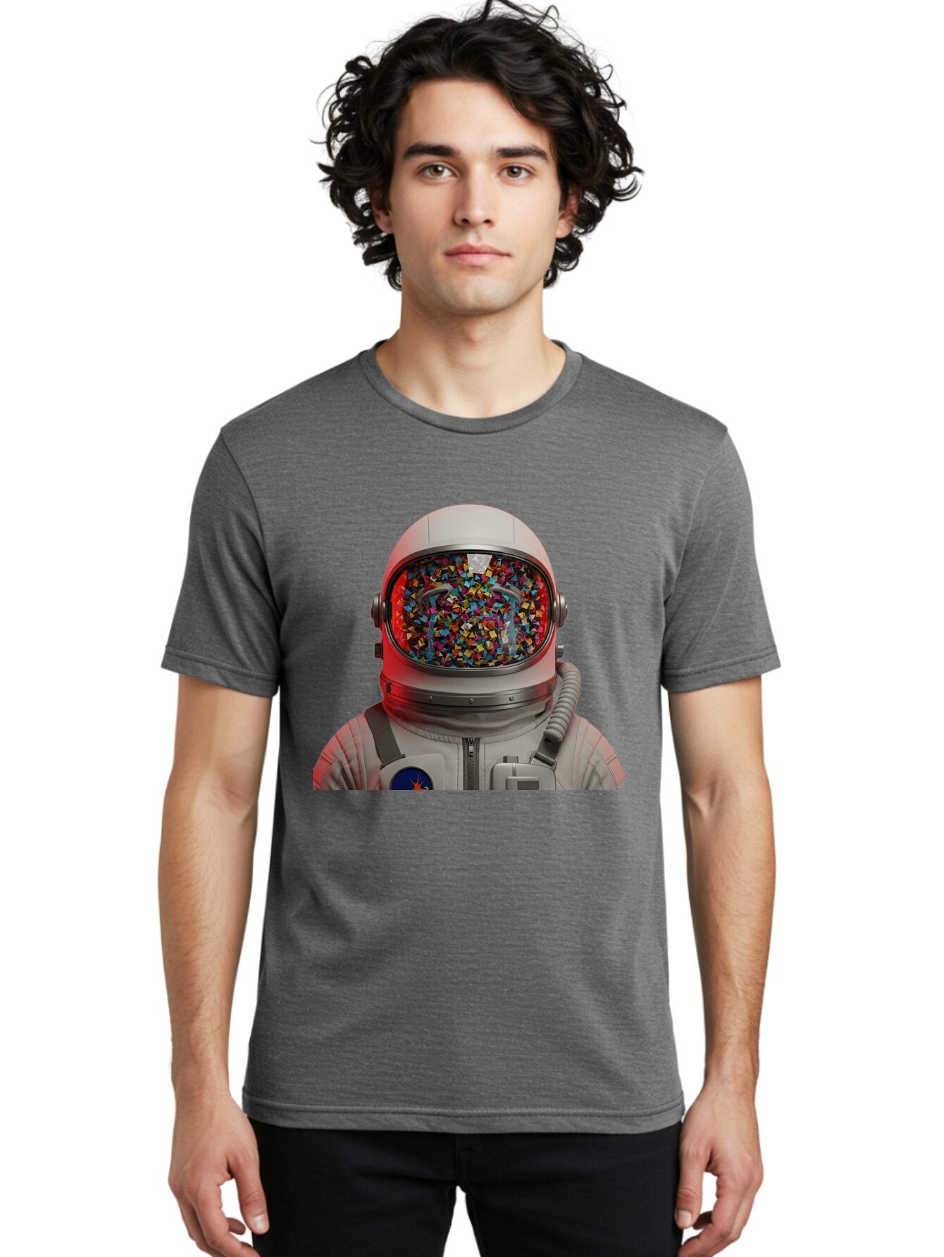 Astronaut-With-Confetti-Helmet Men'S Graphic Tee, 100% Cotton, Comfortable Casual Summer Wear, Machine Washable, Vintage Camera, Old Camera, Antique Camera, Black Camera, Classic Photography, Photography Equipment, Nostalgic Device, Baq299 28