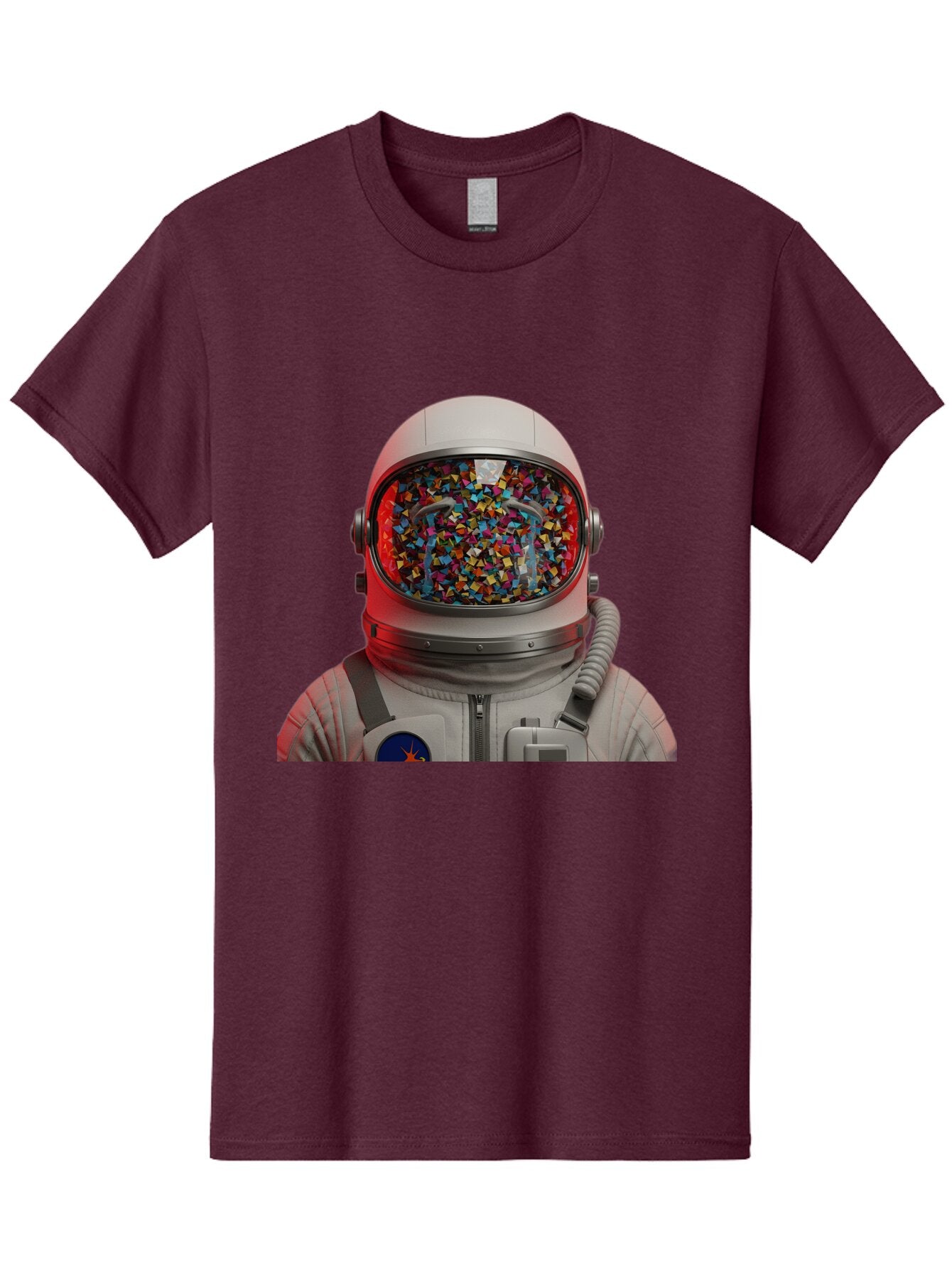 Astronaut-With-Confetti-Helmet Men'S Graphic Tee, 100% Cotton, Comfortable Casual Summer Wear, Machine Washable, Vintage Camera, Old Camera, Antique Camera, Black Camera, Classic Photography, Photography Equipment, Nostalgic Device, Baq299 3