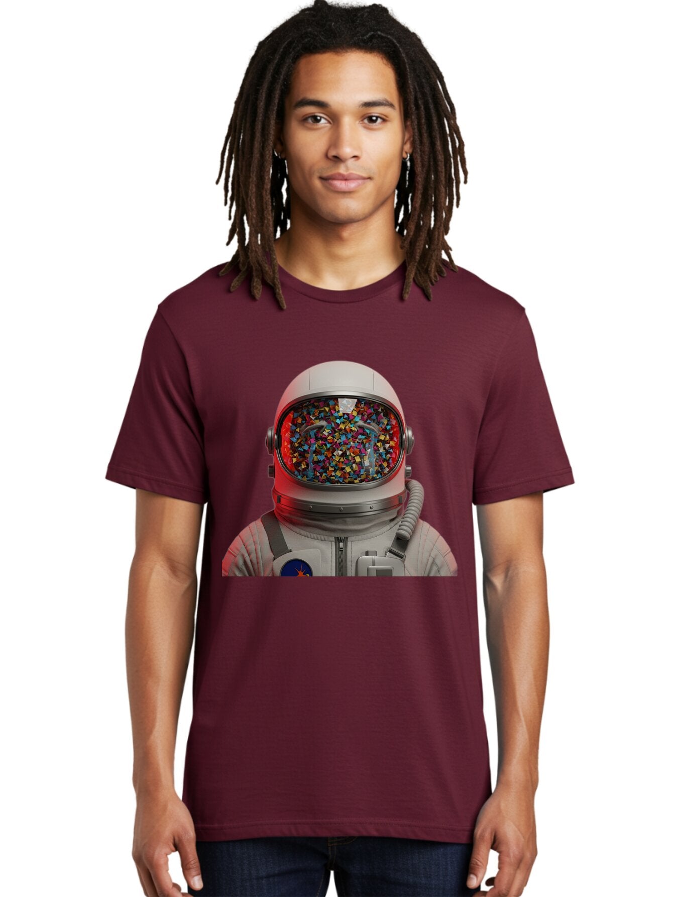 Astronaut-With-Confetti-Helmet Men'S Graphic Tee, 100% Cotton, Comfortable Casual Summer Wear, Machine Washable, Vintage Camera, Old Camera, Antique Camera, Black Camera, Classic Photography, Photography Equipment, Nostalgic Device, Baq299 22