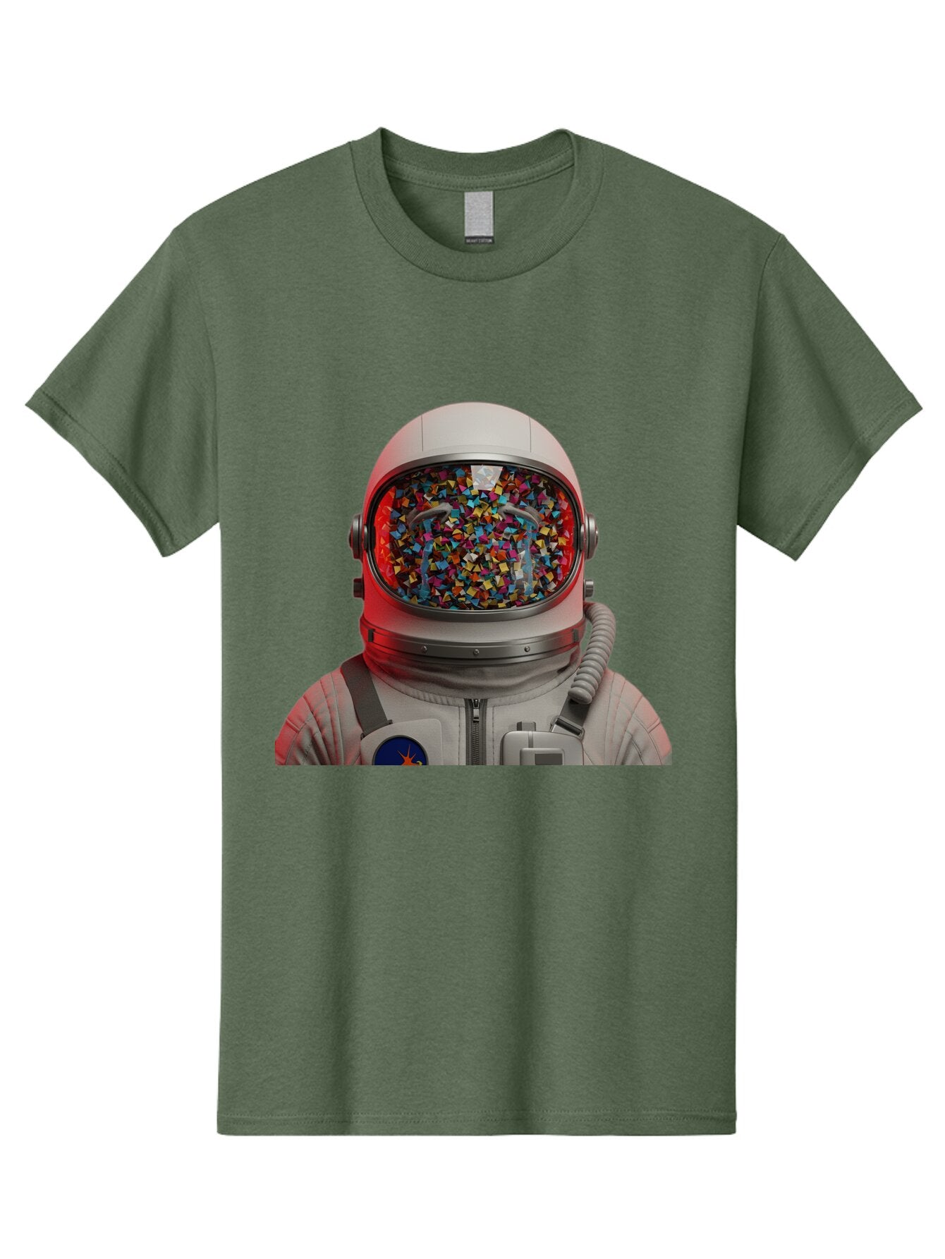 Astronaut-With-Confetti-Helmet Men'S Graphic Tee, 100% Cotton, Comfortable Casual Summer Wear, Machine Washable, Vintage Camera, Old Camera, Antique Camera, Black Camera, Classic Photography, Photography Equipment, Nostalgic Device, Baq299 15