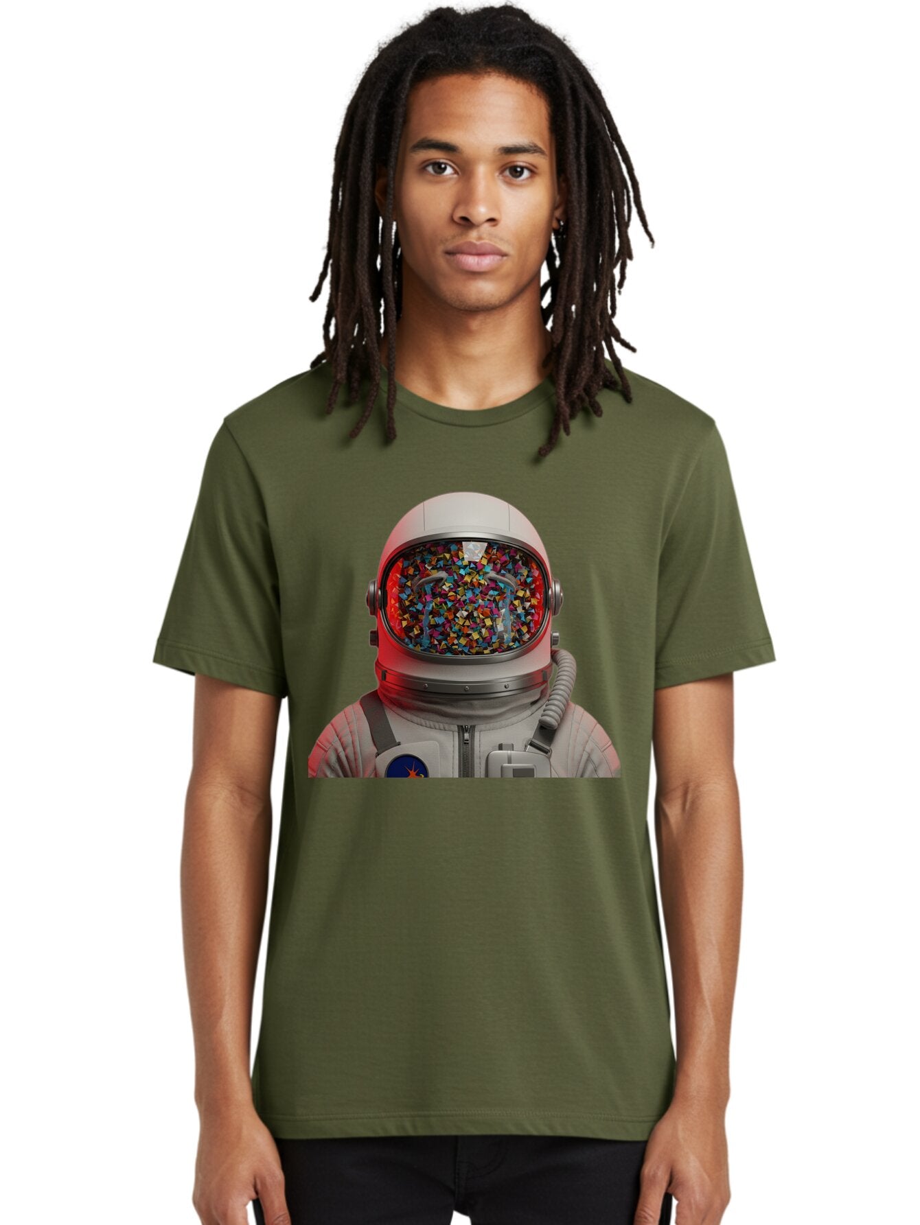 Astronaut-With-Confetti-Helmet Men'S Graphic Tee, 100% Cotton, Comfortable Casual Summer Wear, Machine Washable, Vintage Camera, Old Camera, Antique Camera, Black Camera, Classic Photography, Photography Equipment, Nostalgic Device, Baq299 30