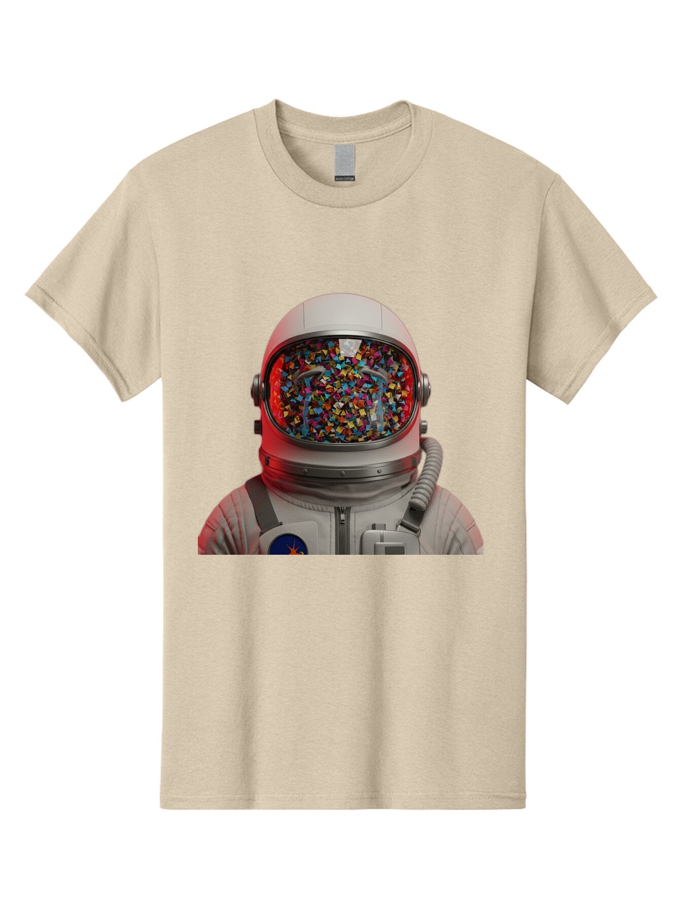 Astronaut-With-Confetti-Helmet Men'S Graphic Tee, 100% Cotton, Comfortable Casual Summer Wear, Machine Washable, Vintage Camera, Old Camera, Antique Camera, Black Camera, Classic Photography, Photography Equipment, Nostalgic Device, Baq299 6