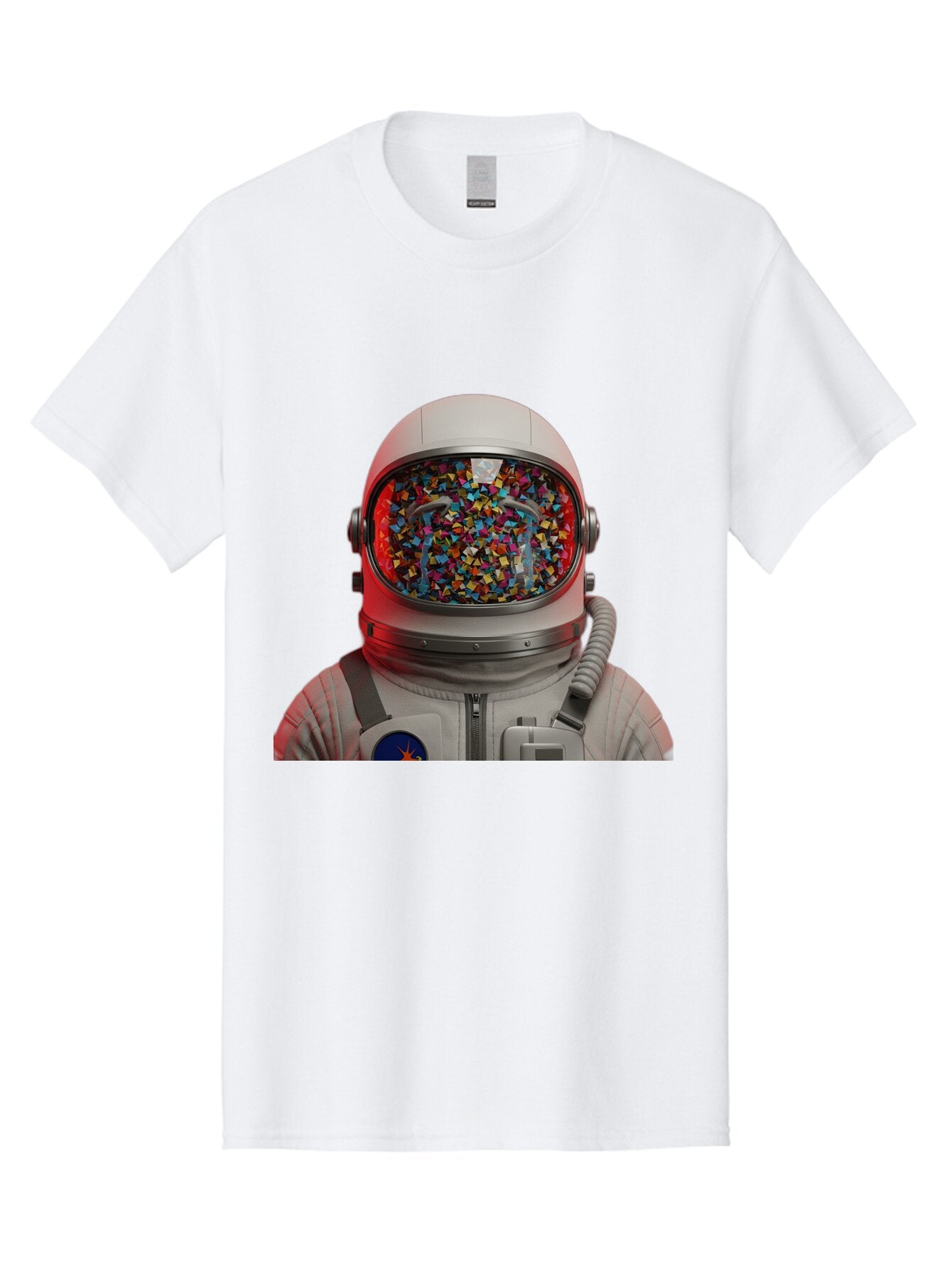 Astronaut-With-Confetti-Helmet Men'S Graphic Tee, 100% Cotton, Comfortable Casual Summer Wear, Machine Washable, Vintage Camera, Old Camera, Antique Camera, Black Camera, Classic Photography, Photography Equipment, Nostalgic Device, Baq299 5