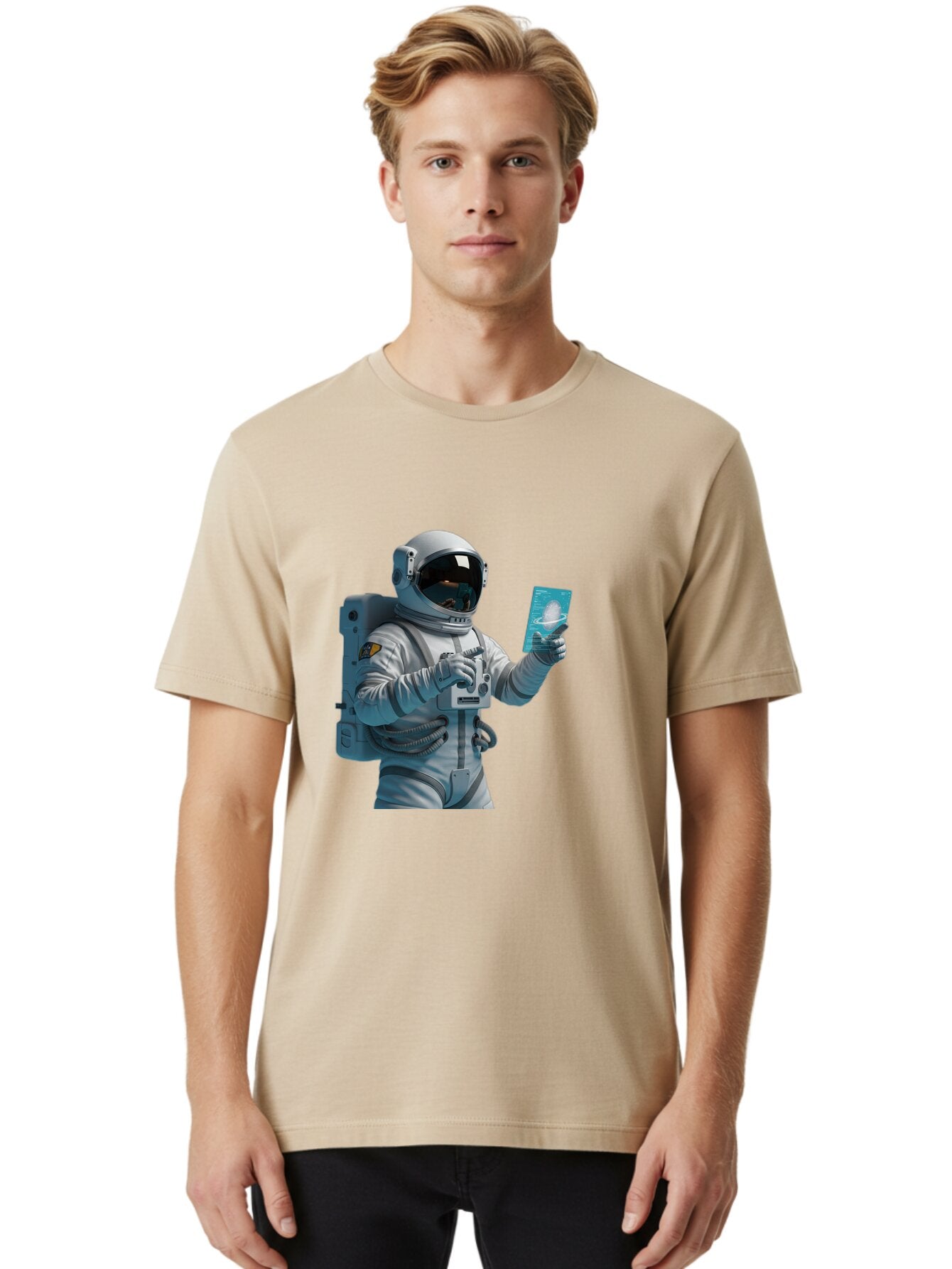 Astronaut Men'S Graphic Tee, 100% Cotton, Comfortable Casual Summer Wear, Machine Washable, Vintage Camera, Old Camera, Antique Camera, Black Camera, Classic Photography, Photography Equipment, Nostalgic Device, Film Camera, Camera Art Baq300 17