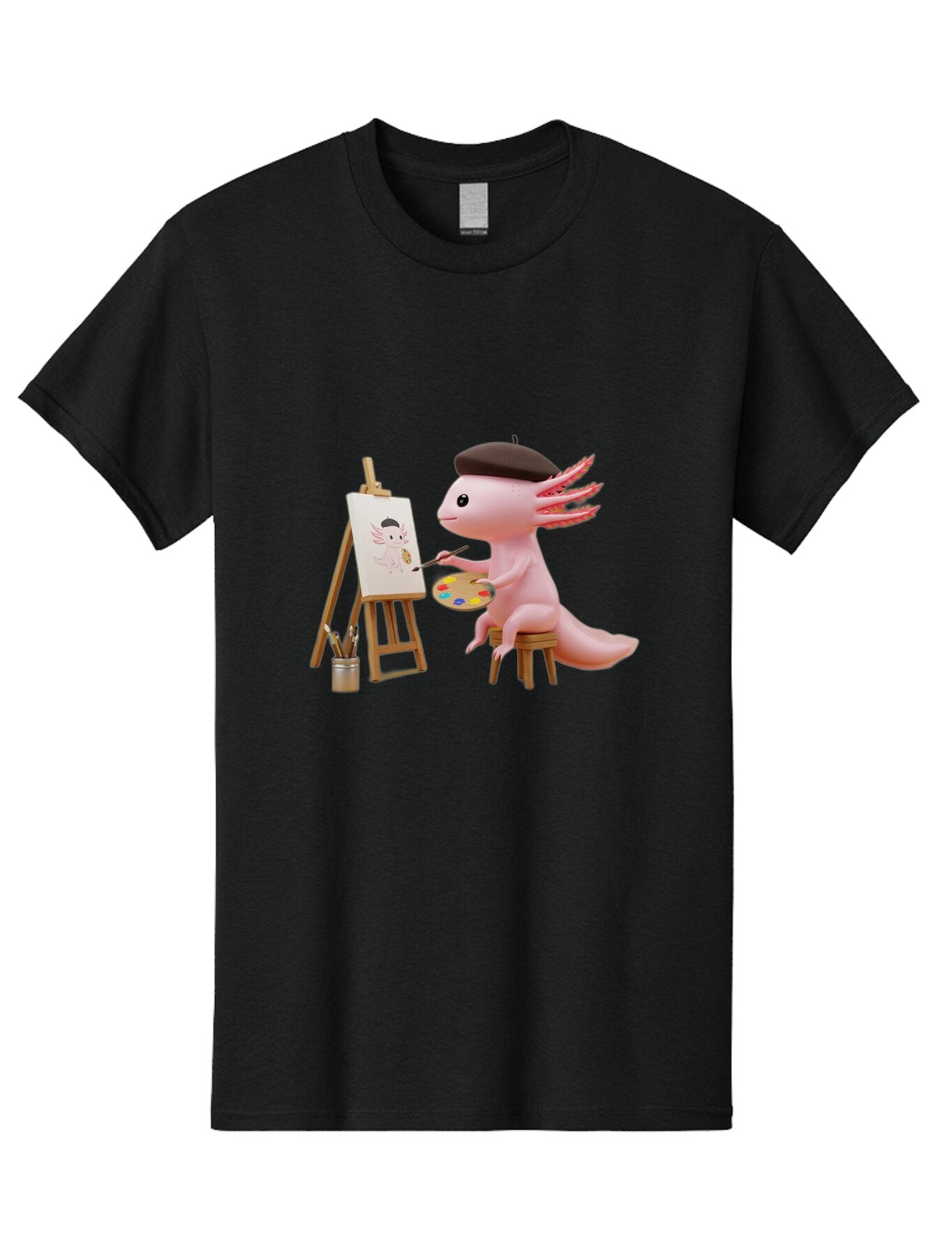 Axolotl-Artist Men'S Graphic Tee, 100% Cotton, Comfortable Casual Summer Wear, Machine Washable, Vintage Camera, Old Camera, Antique Camera, Black Camera, Classic Photography, Photography Equipment, Nostalgic Device, Film Camera, Camera Art Baq302 9