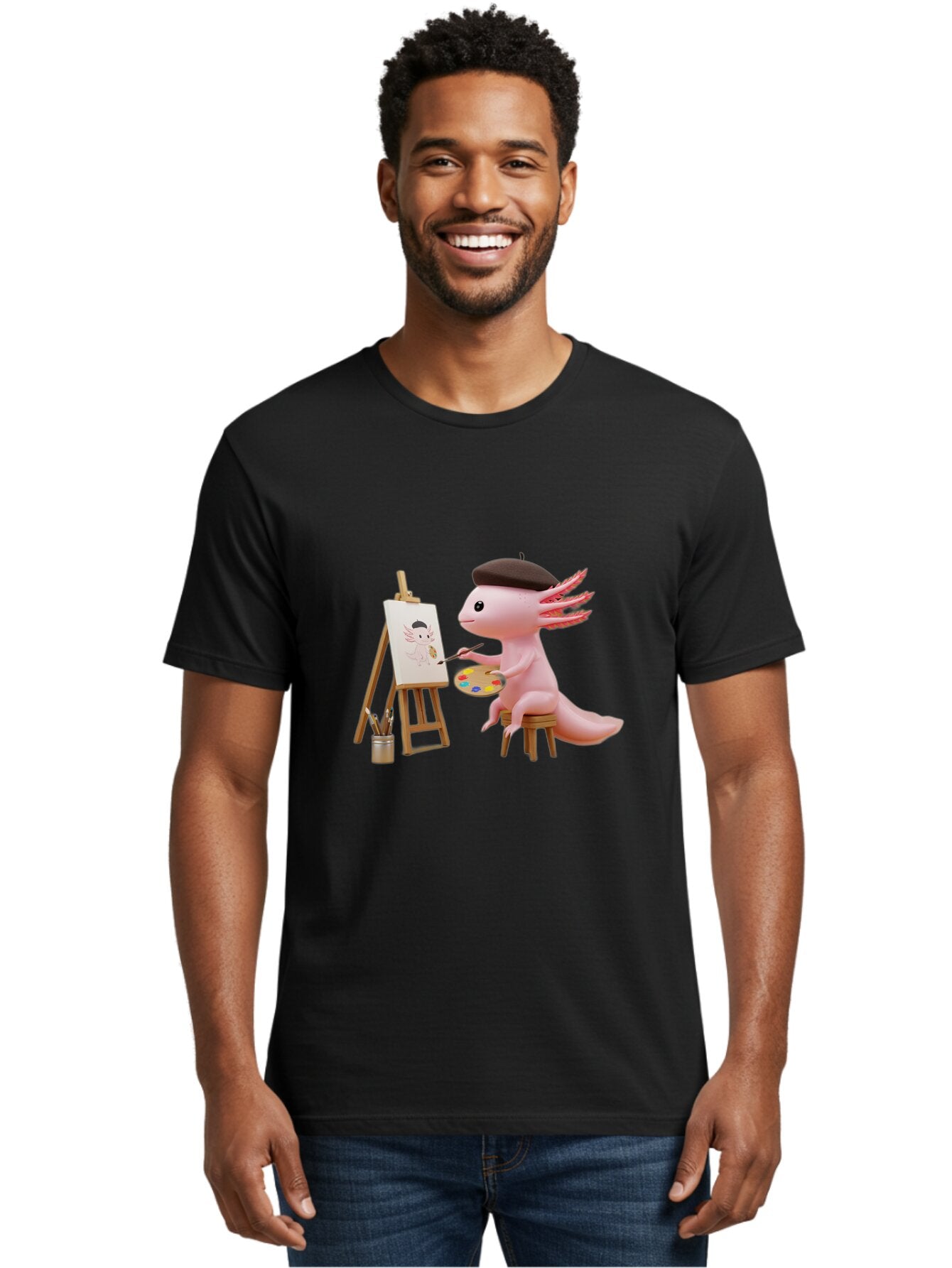 Axolotl-Artist Men'S Graphic Tee, 100% Cotton, Comfortable Casual Summer Wear, Machine Washable, Vintage Camera, Old Camera, Antique Camera, Black Camera, Classic Photography, Photography Equipment, Nostalgic Device, Film Camera, Camera Art Baq302 26