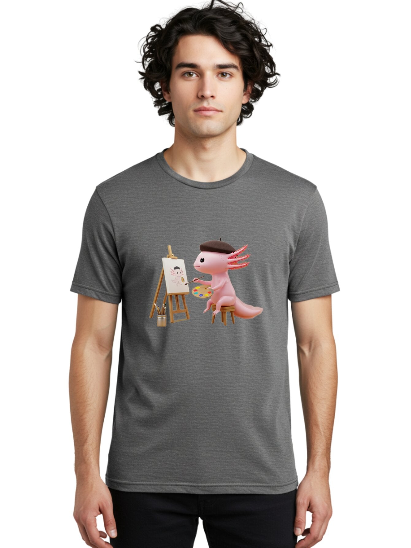 Axolotl-Artist Men'S Graphic Tee, 100% Cotton, Comfortable Casual Summer Wear, Machine Washable, Vintage Camera, Old Camera, Antique Camera, Black Camera, Classic Photography, Photography Equipment, Nostalgic Device, Film Camera, Camera Art Baq302 29