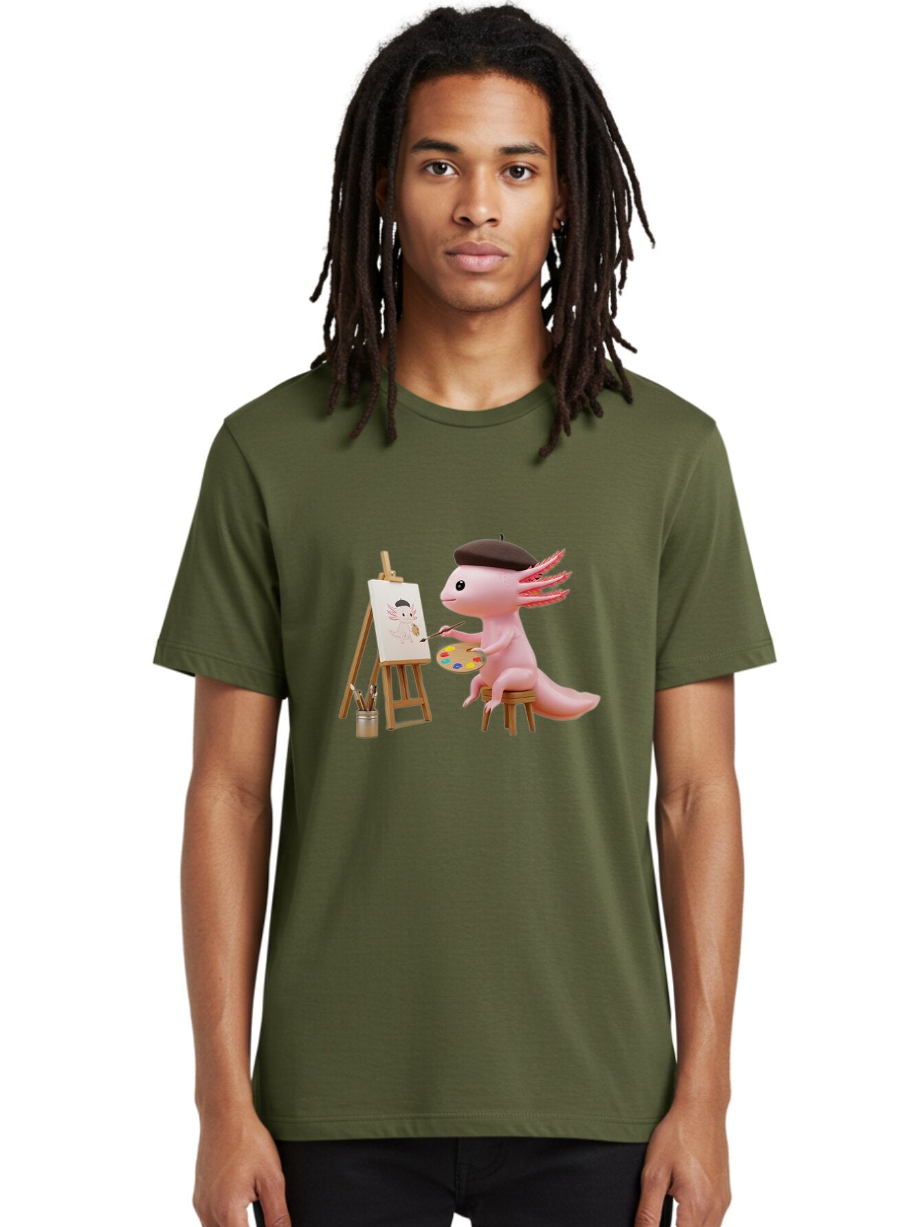 Axolotl-Artist Men'S Graphic Tee, 100% Cotton, Comfortable Casual Summer Wear, Machine Washable, Vintage Camera, Old Camera, Antique Camera, Black Camera, Classic Photography, Photography Equipment, Nostalgic Device, Film Camera, Camera Art Baq302 25