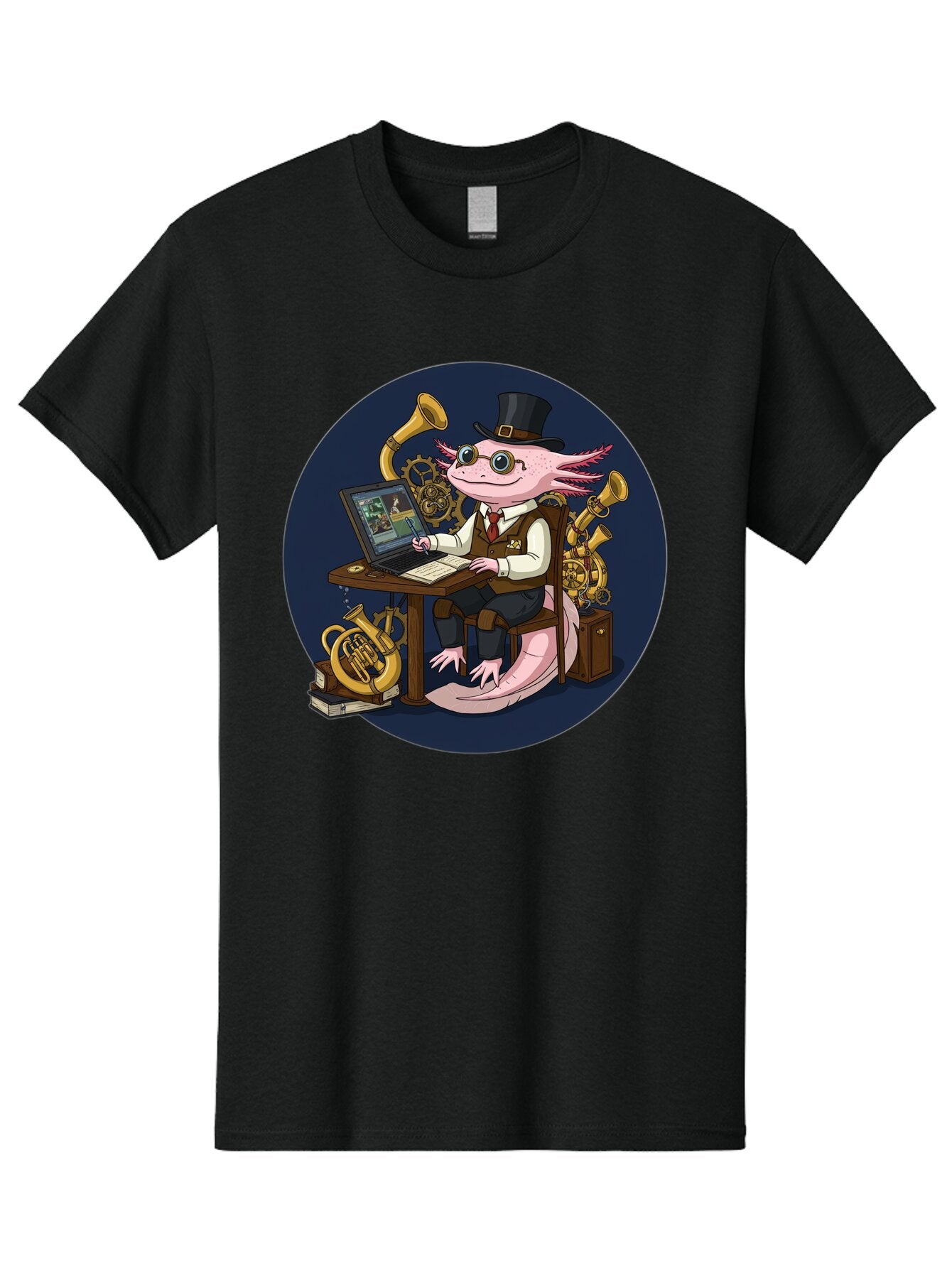 Axolotl-Conductor Men'S Graphic Tee, 100% Cotton, Comfortable Casual Summer Wear, Machine Washable, Vintage Camera, Old Camera, Antique Camera, Black Camera, Classic Photography, Photography Equipment, Nostalgic Device, Film Camera, Camera Art Baq303 12