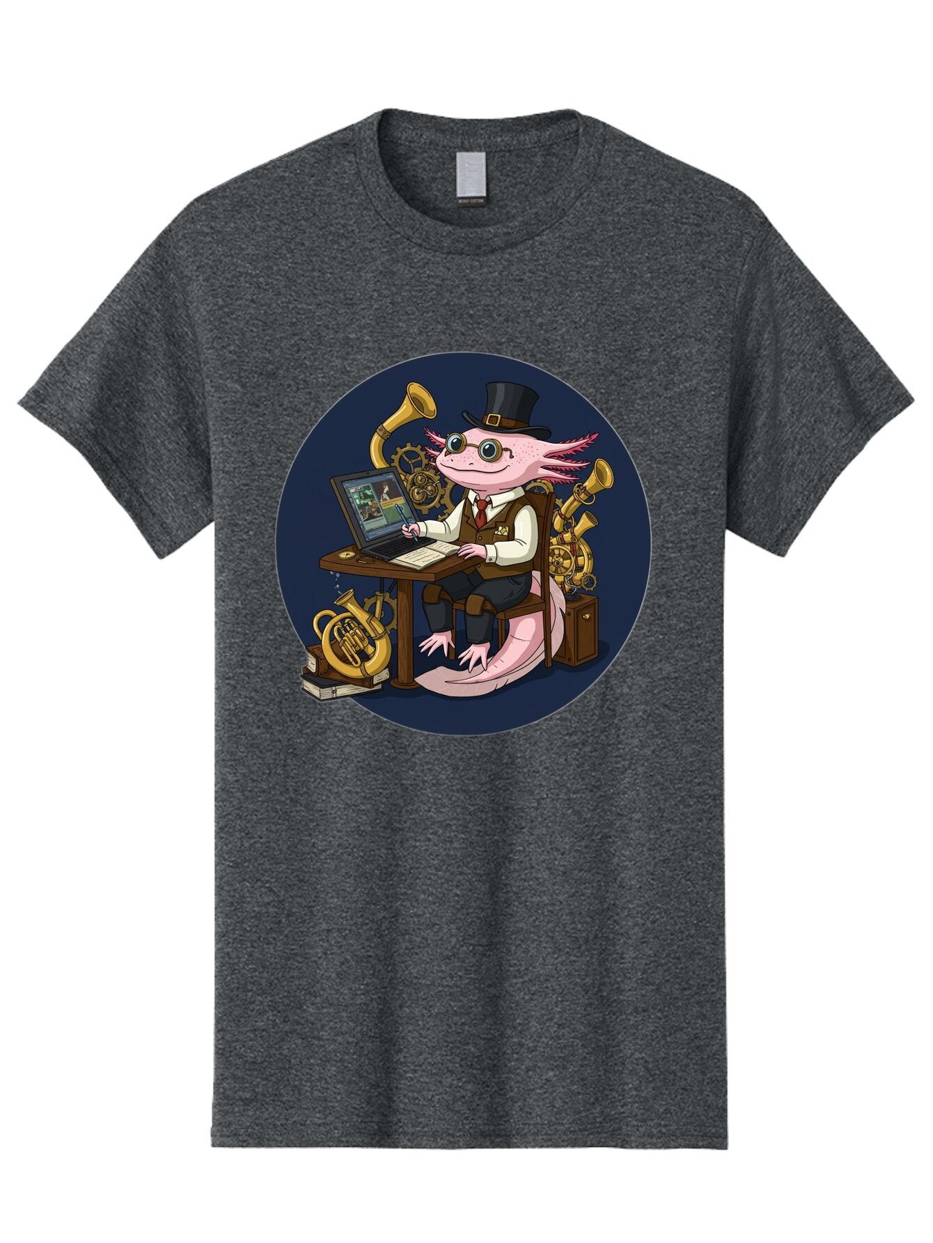 Axolotl-Conductor Men'S Graphic Tee, 100% Cotton, Comfortable Casual Summer Wear, Machine Washable, Vintage Camera, Old Camera, Antique Camera, Black Camera, Classic Photography, Photography Equipment, Nostalgic Device, Film Camera, Camera Art Baq303 13