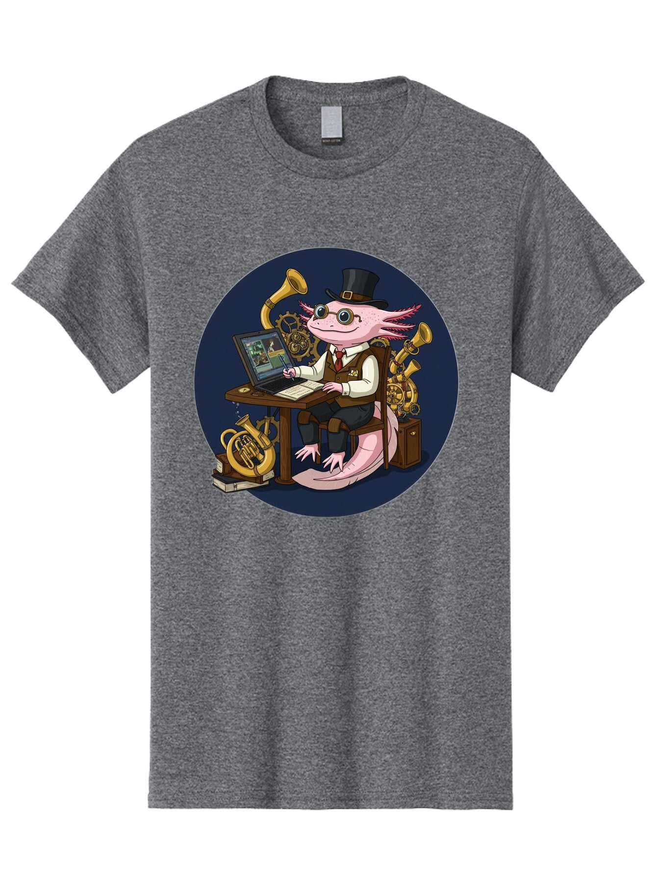 Axolotl-Conductor Men'S Graphic Tee, 100% Cotton, Comfortable Casual Summer Wear, Machine Washable, Vintage Camera, Old Camera, Antique Camera, Black Camera, Classic Photography, Photography Equipment, Nostalgic Device, Film Camera, Camera Art Baq303 1