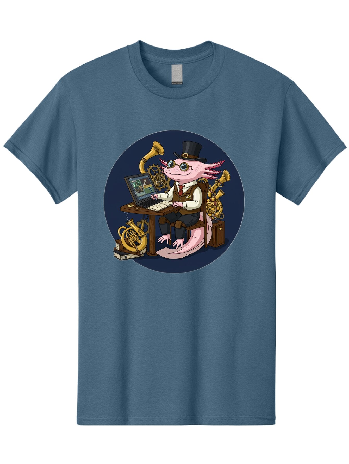 Axolotl-Conductor Men'S Graphic Tee, 100% Cotton, Comfortable Casual Summer Wear, Machine Washable, Vintage Camera, Old Camera, Antique Camera, Black Camera, Classic Photography, Photography Equipment, Nostalgic Device, Film Camera, Camera Art Baq303 5