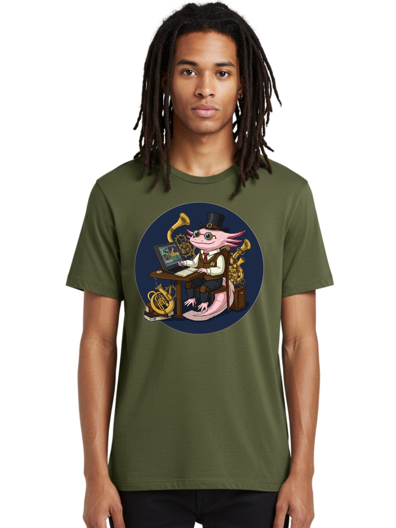 Axolotl-Conductor Men'S Graphic Tee, 100% Cotton, Comfortable Casual Summer Wear, Machine Washable, Vintage Camera, Old Camera, Antique Camera, Black Camera, Classic Photography, Photography Equipment, Nostalgic Device, Film Camera, Camera Art Baq303 17