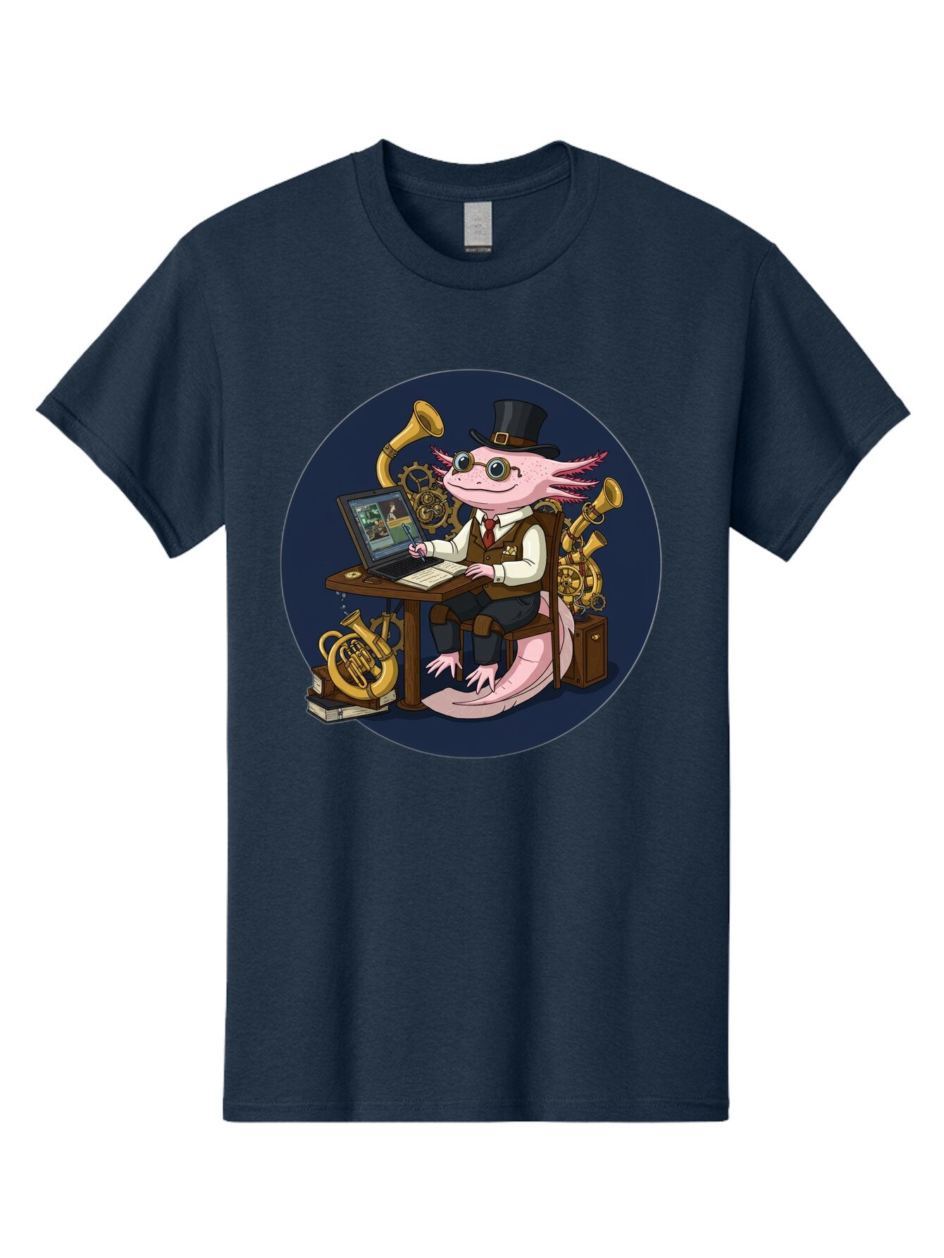 Axolotl-Conductor Men'S Graphic Tee, 100% Cotton, Comfortable Casual Summer Wear, Machine Washable, Vintage Camera, Old Camera, Antique Camera, Black Camera, Classic Photography, Photography Equipment, Nostalgic Device, Film Camera, Camera Art Baq303 7