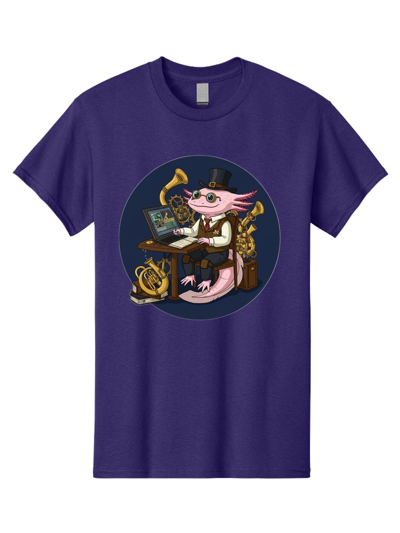 Axolotl-Conductor Men'S Graphic Tee, 100% Cotton, Comfortable Casual Summer Wear, Machine Washable, Vintage Camera, Old Camera, Antique Camera, Black Camera, Classic Photography, Photography Equipment, Nostalgic Device, Film Camera, Camera Art Baq303 6