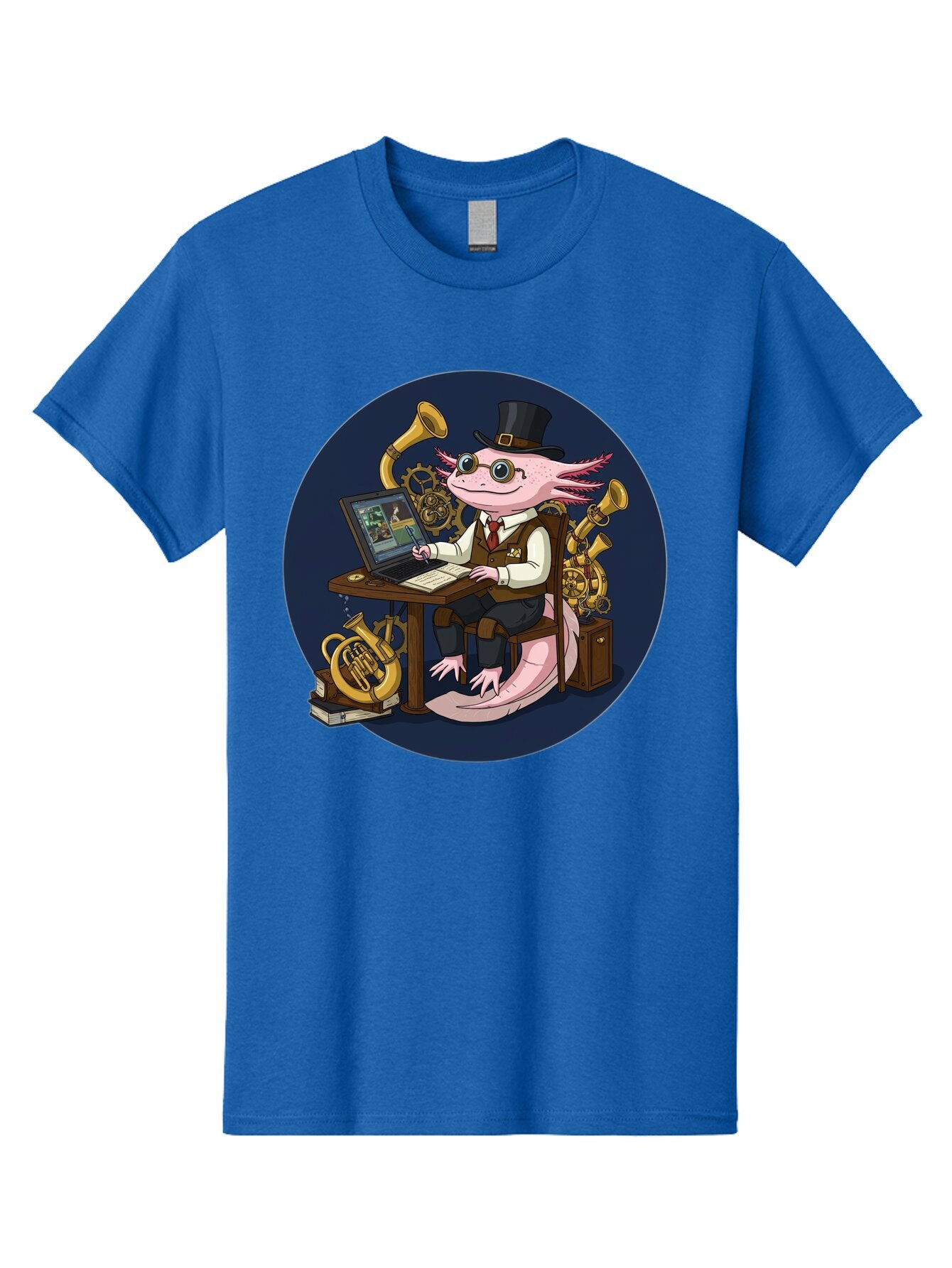 Axolotl-Conductor Men'S Graphic Tee, 100% Cotton, Comfortable Casual Summer Wear, Machine Washable, Vintage Camera, Old Camera, Antique Camera, Black Camera, Classic Photography, Photography Equipment, Nostalgic Device, Film Camera, Camera Art Baq303 3