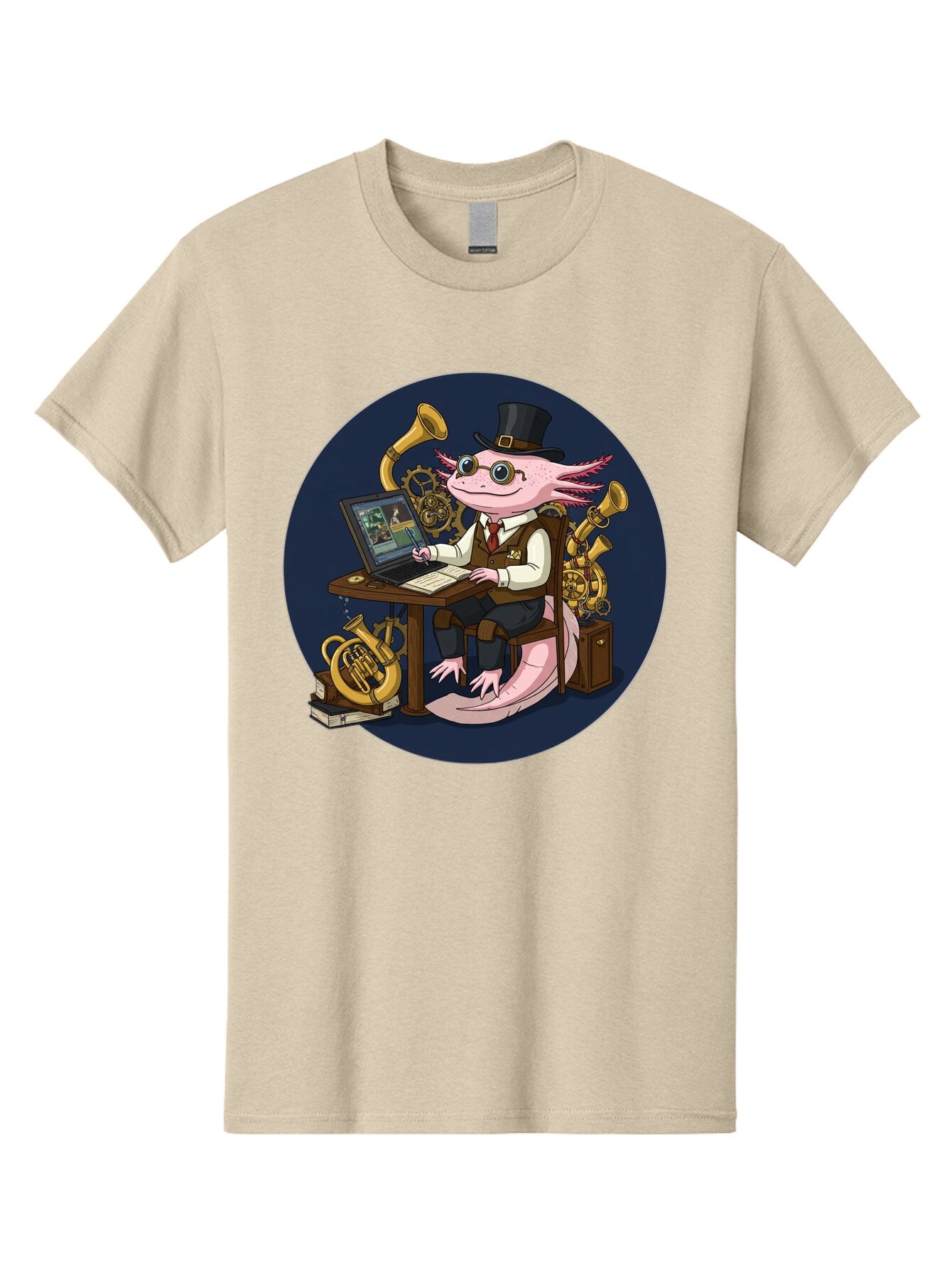 Axolotl-Conductor Men'S Graphic Tee, 100% Cotton, Comfortable Casual Summer Wear, Machine Washable, Vintage Camera, Old Camera, Antique Camera, Black Camera, Classic Photography, Photography Equipment, Nostalgic Device, Film Camera, Camera Art Baq303 15