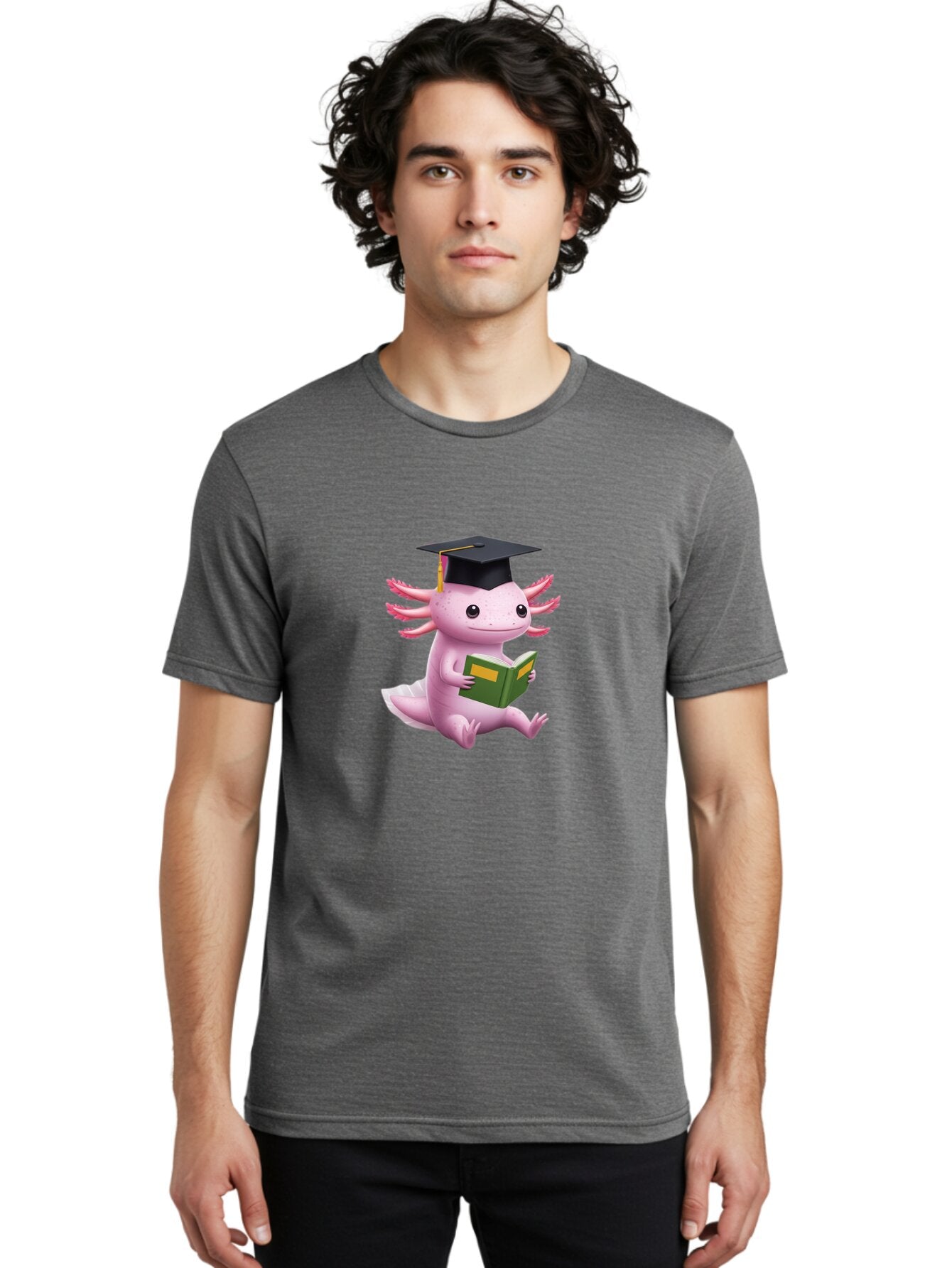Axolotl-Graduate Men'S Graphic Tee, 100% Cotton, Comfortable Casual Summer Wear, Machine Washable, Vintage Camera, Old Camera, Antique Camera, Black Camera, Classic Photography, Photography Equipment, Nostalgic Device, Film Camera, Camera Art Baq304 22