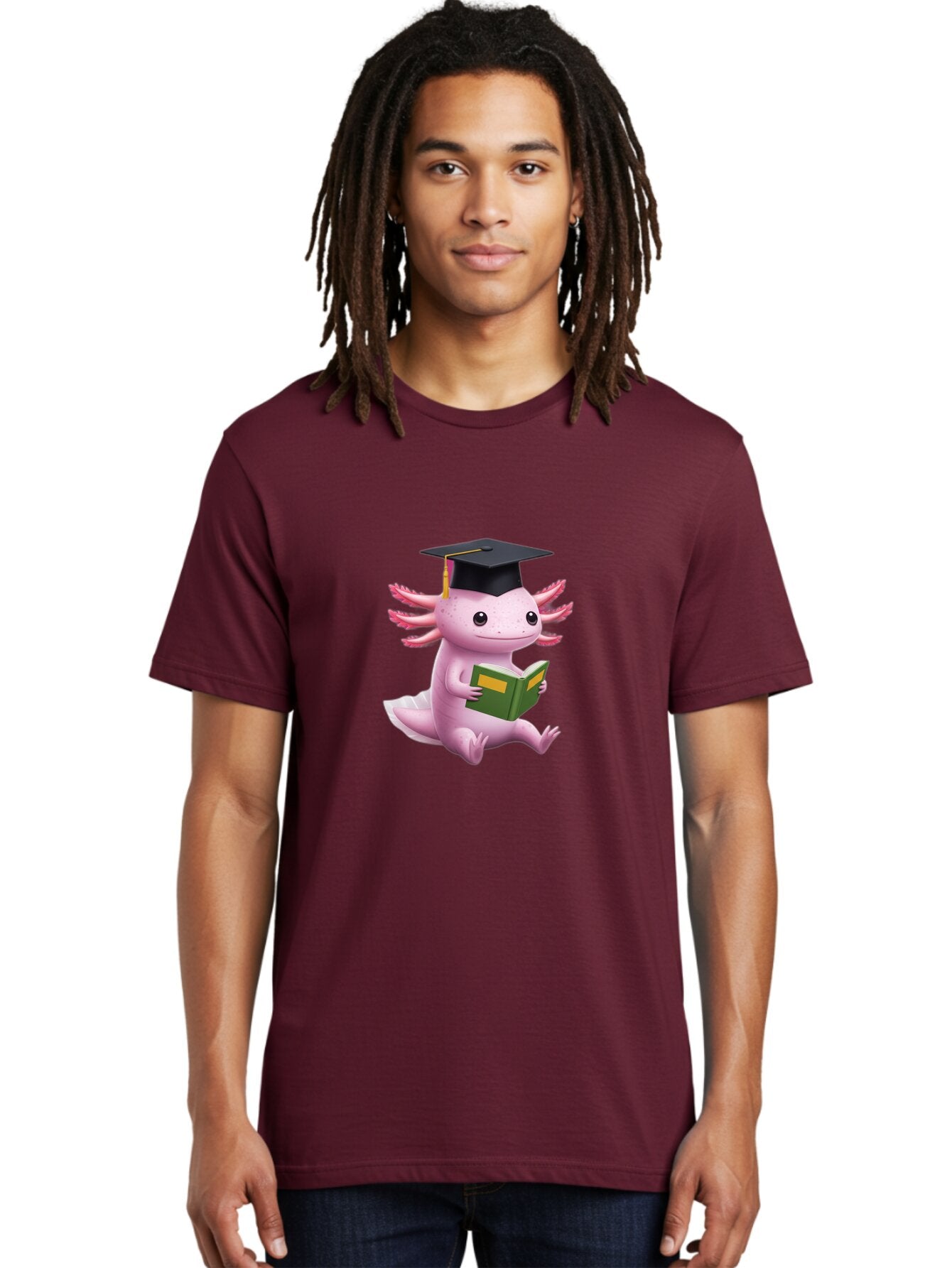 Axolotl-Graduate Men'S Graphic Tee, 100% Cotton, Comfortable Casual Summer Wear, Machine Washable, Vintage Camera, Old Camera, Antique Camera, Black Camera, Classic Photography, Photography Equipment, Nostalgic Device, Film Camera, Camera Art Baq304 27