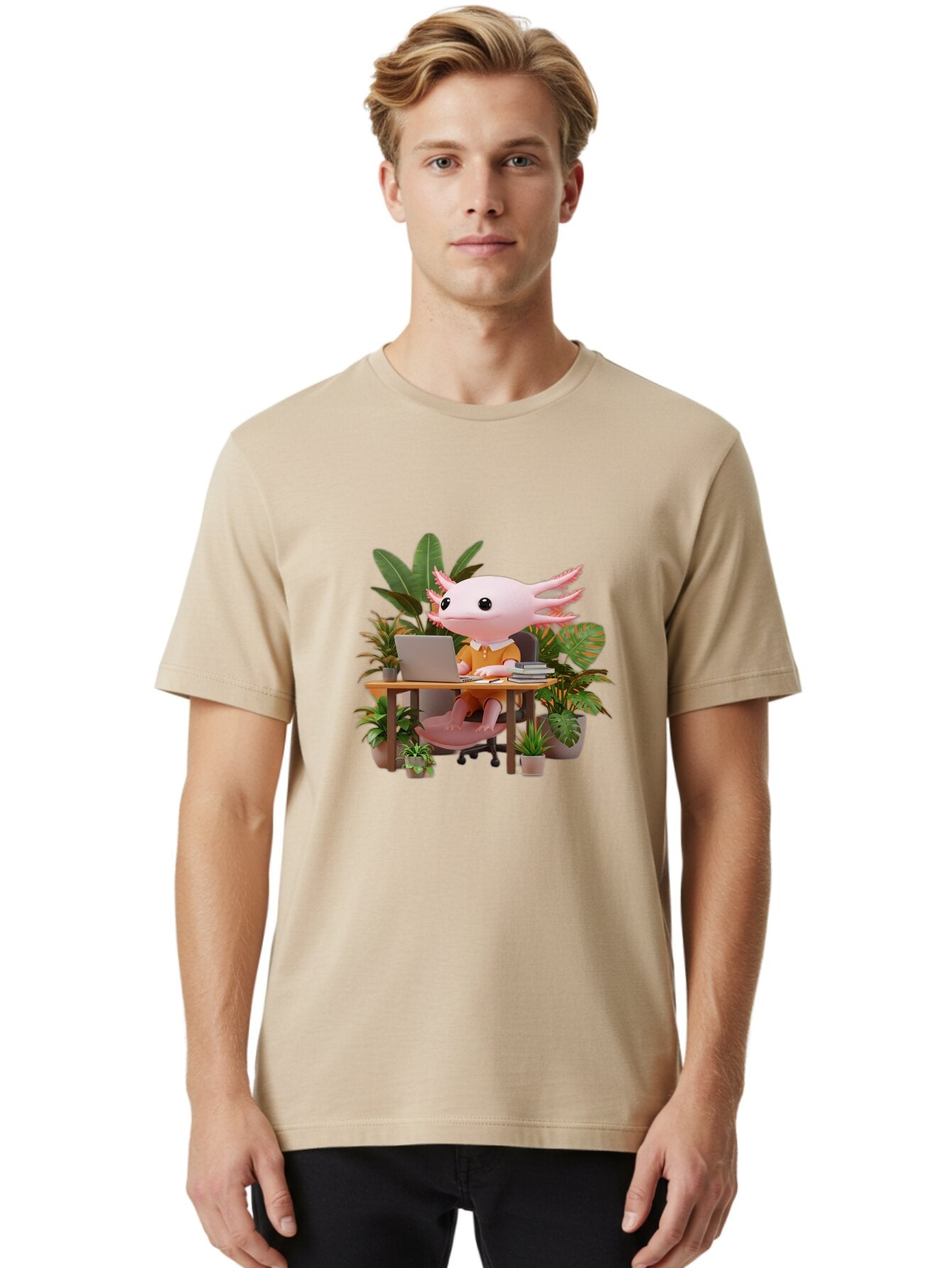 Axolotl-Office-Worker Men'S Graphic Tee, 100% Cotton, Comfortable Casual Summer Wear, Machine Washable, Vintage Camera, Old Camera, Antique Camera, Black Camera, Classic Photography, Photography Equipment, Nostalgic Device, Film Camera, Baq305 21