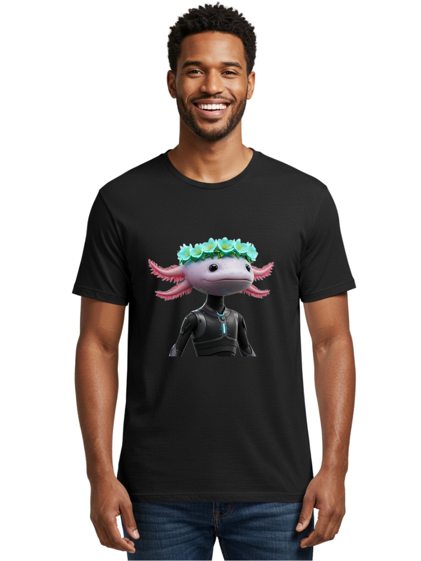 Axolotl-Robot Men'S Graphic Tee, 100% Cotton, Comfortable Casual Summer Wear, Machine Washable, Vintage Camera, Old Camera, Antique Camera, Black Camera, Classic Photography, Photography Equipment, Nostalgic Device, Film Camera, Camera Art Baq306 28