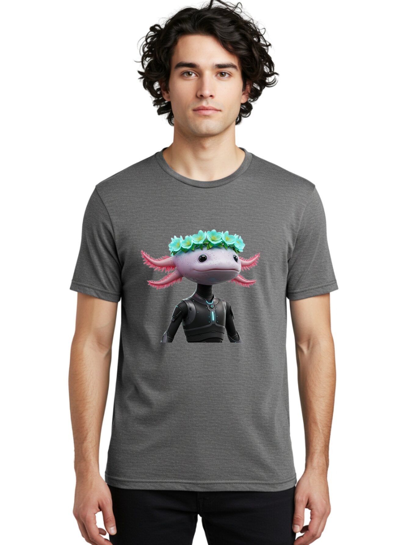 Axolotl-Robot Men'S Graphic Tee, 100% Cotton, Comfortable Casual Summer Wear, Machine Washable, Vintage Camera, Old Camera, Antique Camera, Black Camera, Classic Photography, Photography Equipment, Nostalgic Device, Film Camera, Camera Art Baq306 30