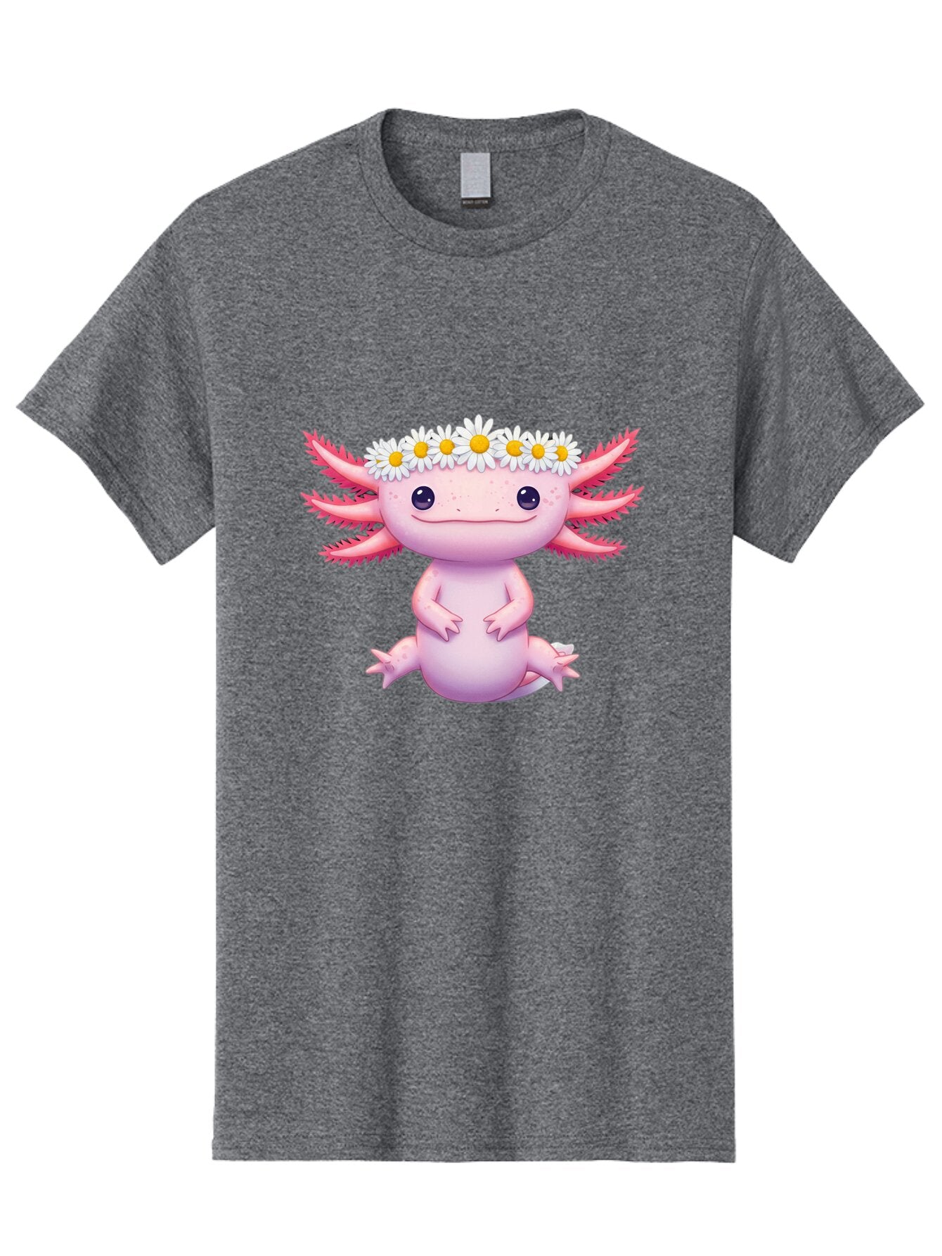 Axolotl-With-Daisy-Crown Men'S Graphic Tee, 100% Cotton, Comfortable Casual Summer Wear, Machine Washable, Vintage Camera, Old Camera, Antique Camera, Black Camera, Classic Photography, Photography Equipment, Nostalgic Device, Film Camera, Baq308 11