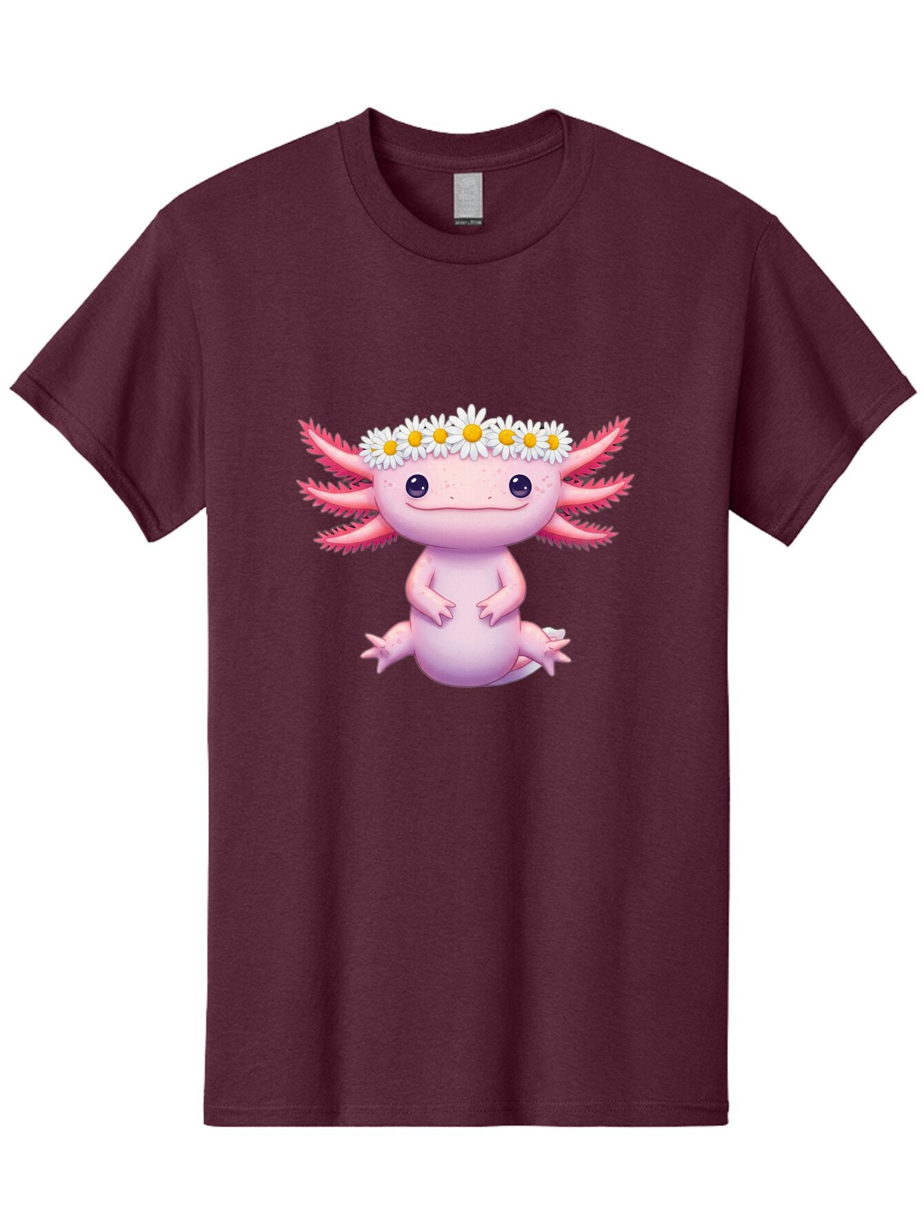 Axolotl-With-Daisy-Crown Men'S Graphic Tee, 100% Cotton, Comfortable Casual Summer Wear, Machine Washable, Vintage Camera, Old Camera, Antique Camera, Black Camera, Classic Photography, Photography Equipment, Nostalgic Device, Film Camera, Baq308 15